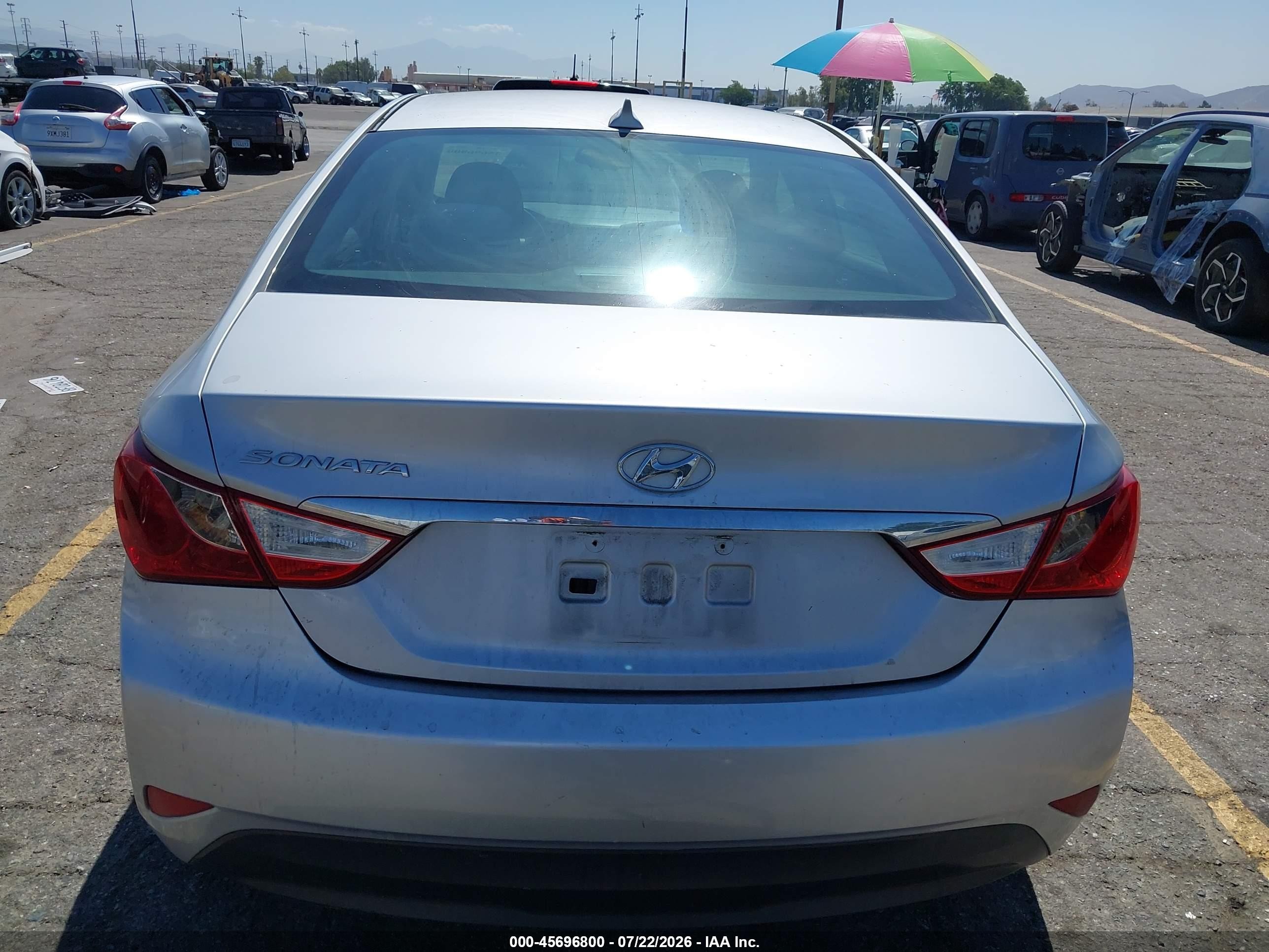2014 Hyundai Sonata Gls Silver vin: 5NPEB4ACXEH905386