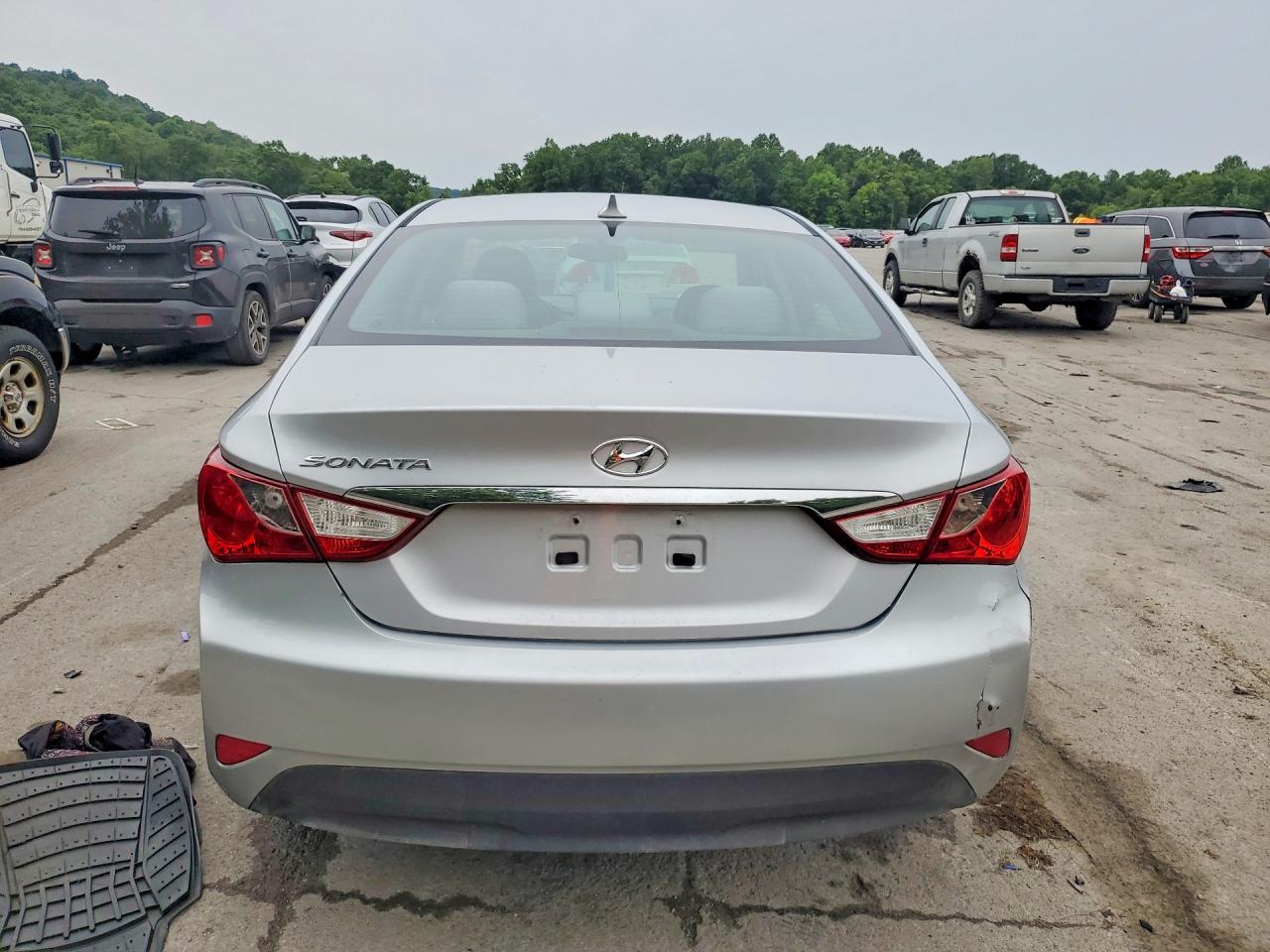 2014 Hyundai Sonata Gls Silver vin: 5NPEB4ACXEH913651