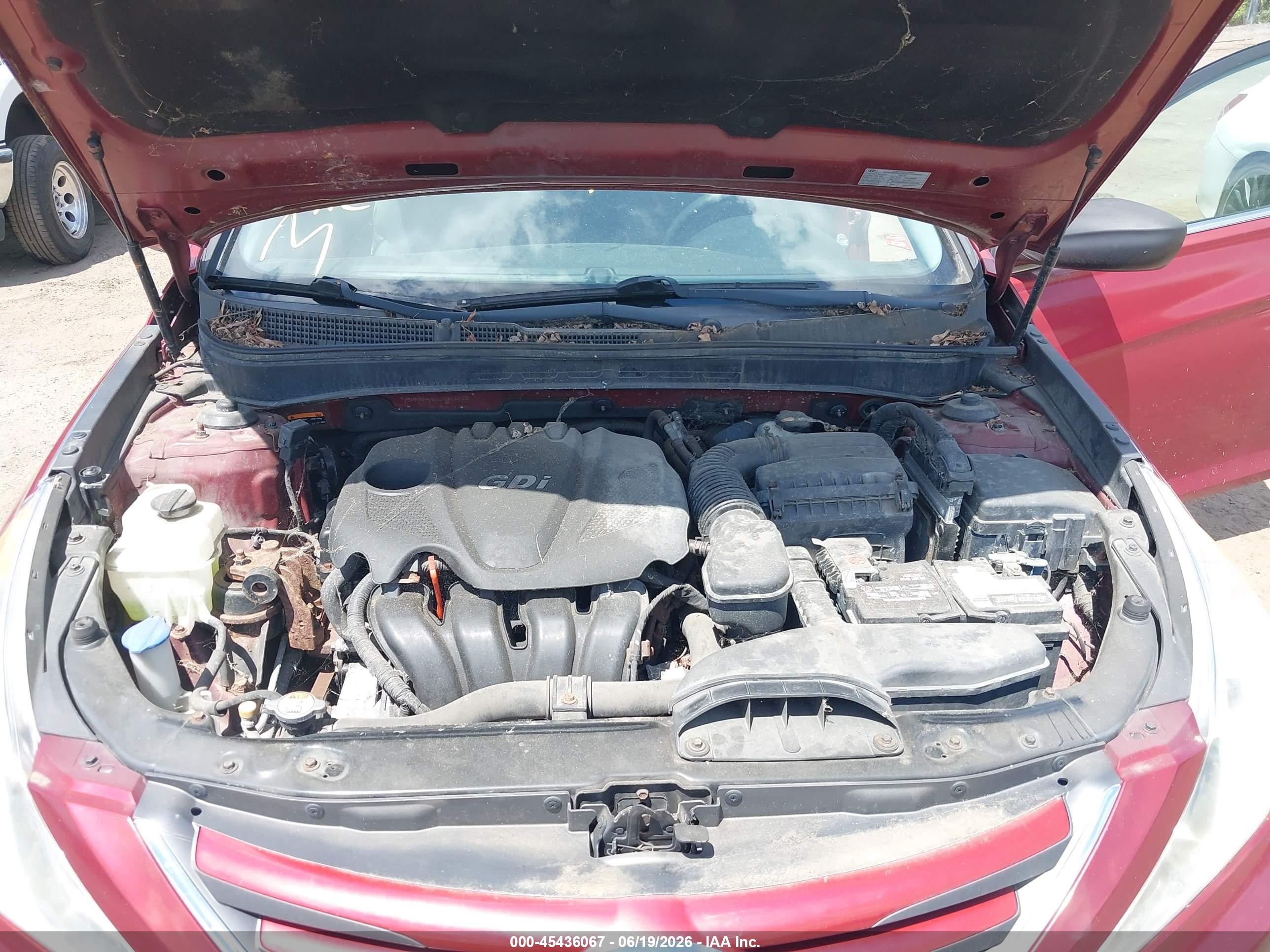 2014 Hyundai Sonata Gls Red vin: 5NPEB4ACXEH913732
