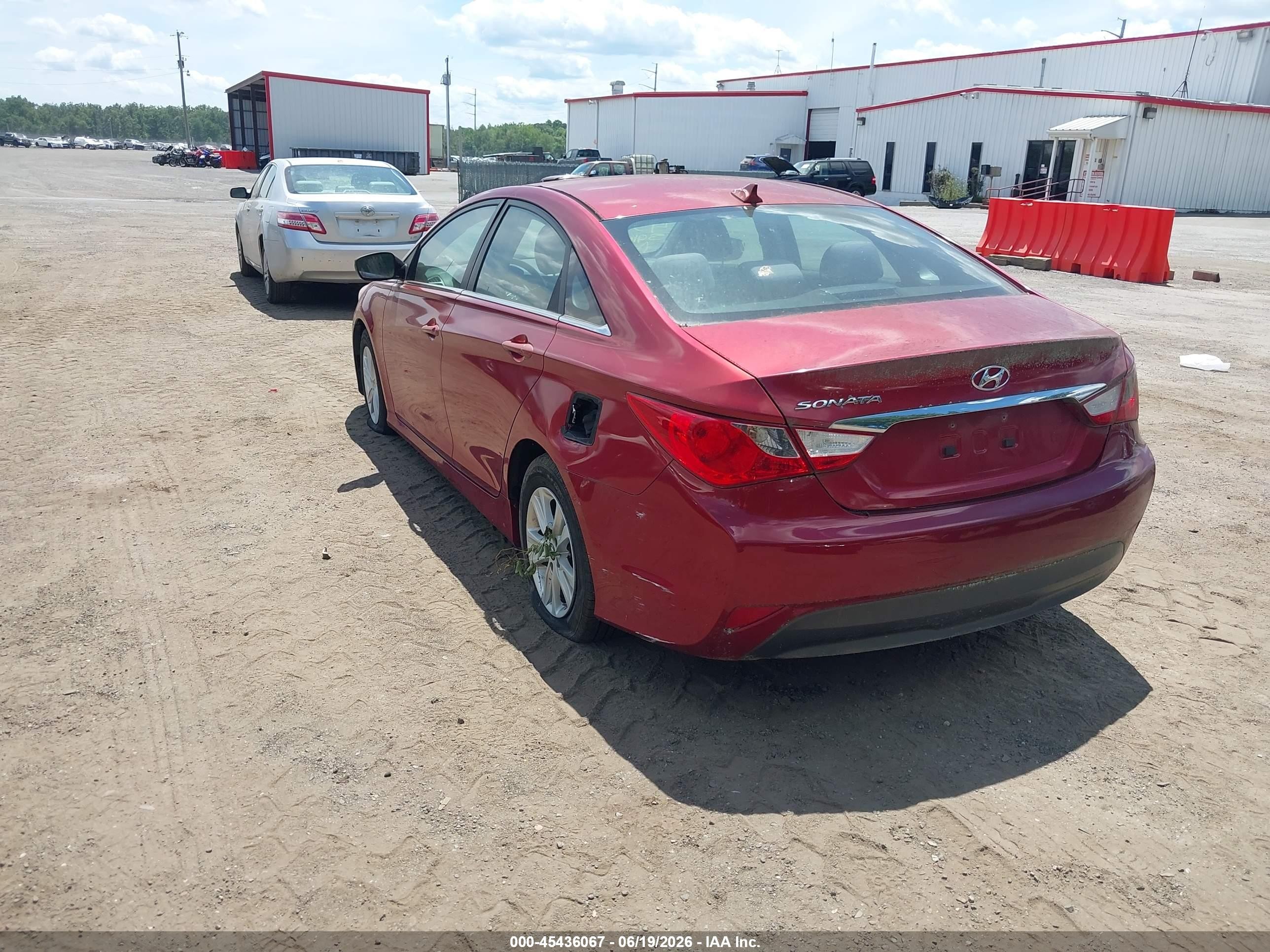 2014 Hyundai Sonata Gls Red vin: 5NPEB4ACXEH913732