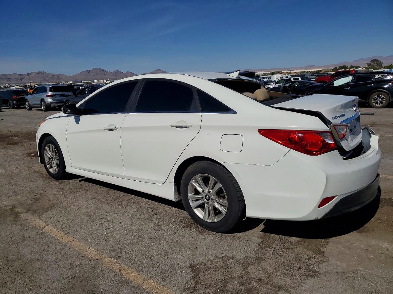 2014 Hyundai Sonata Gls White vin: 5NPEB4ACXEH916601