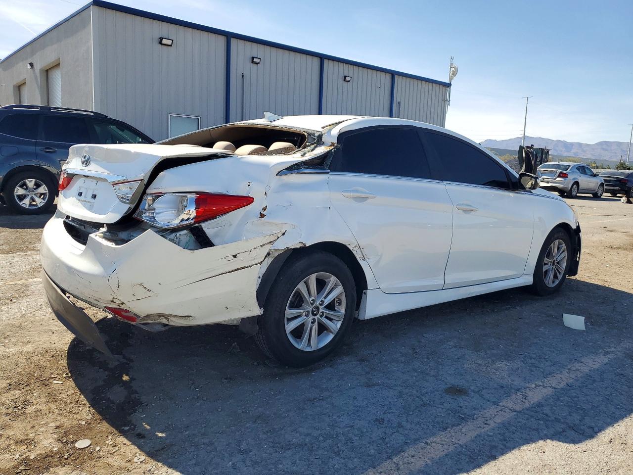 2014 Hyundai Sonata Gls White vin: 5NPEB4ACXEH916601