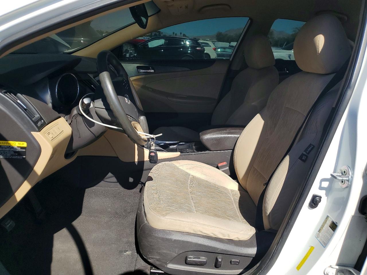 2014 Hyundai Sonata Gls White vin: 5NPEB4ACXEH916601