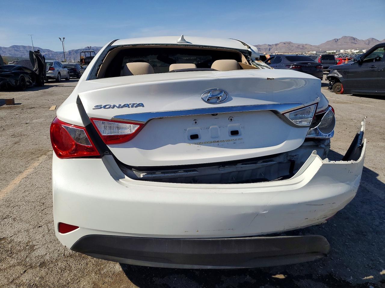 2014 Hyundai Sonata Gls White vin: 5NPEB4ACXEH916601