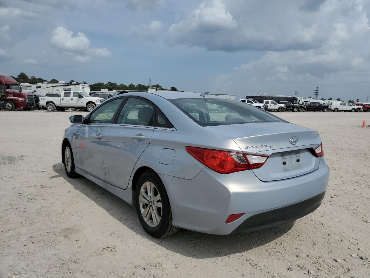 2014 Hyundai Sonata Gls Blue vin: 5NPEB4ACXEH922768