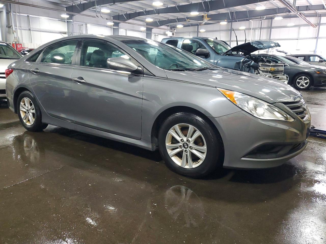 2014 Hyundai Sonata Gls Silver vin: 5NPEB4ACXEH925525