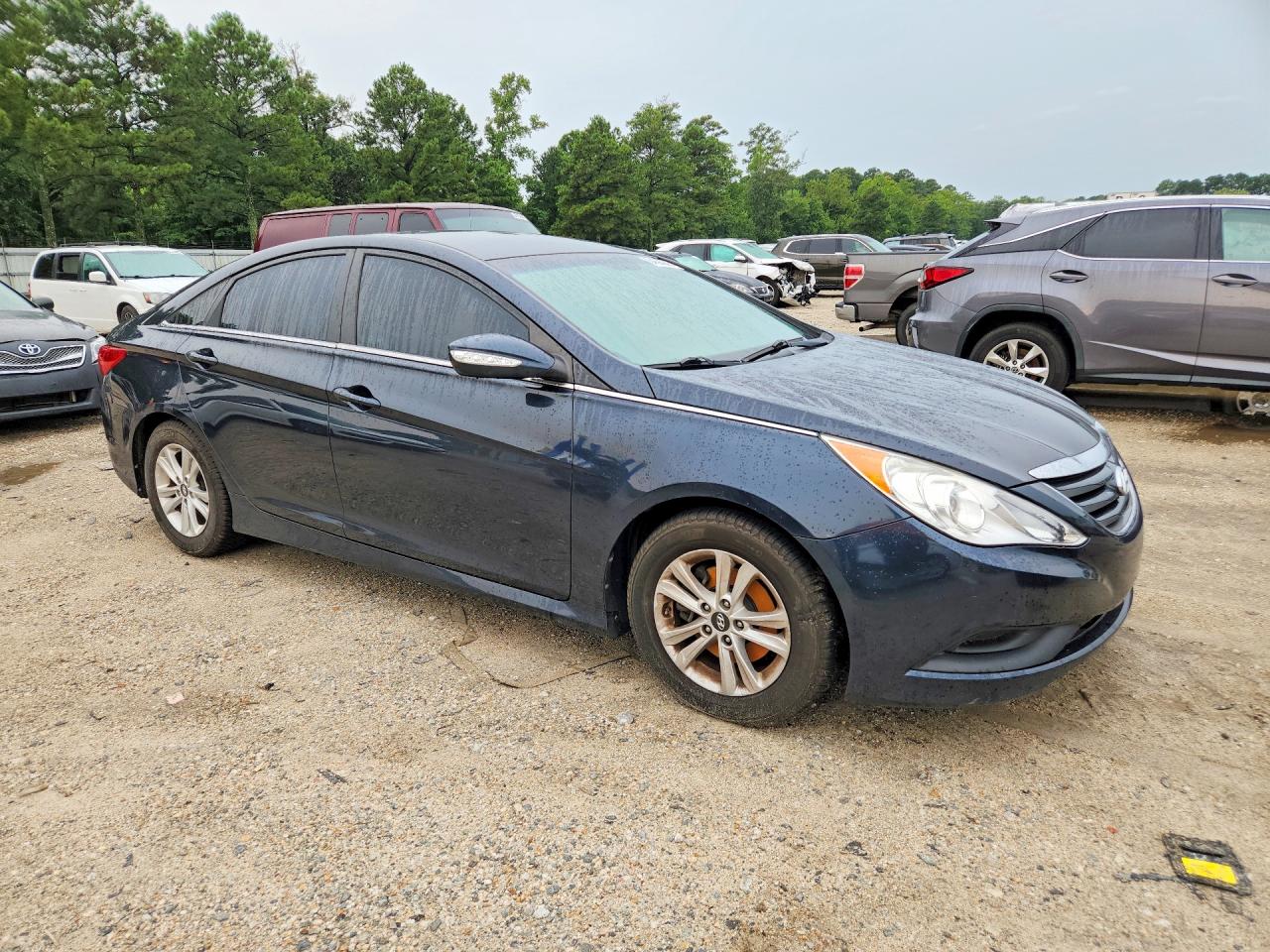 2014 Hyundai Sonata Gls Blue vin: 5NPEB4ACXEH938467