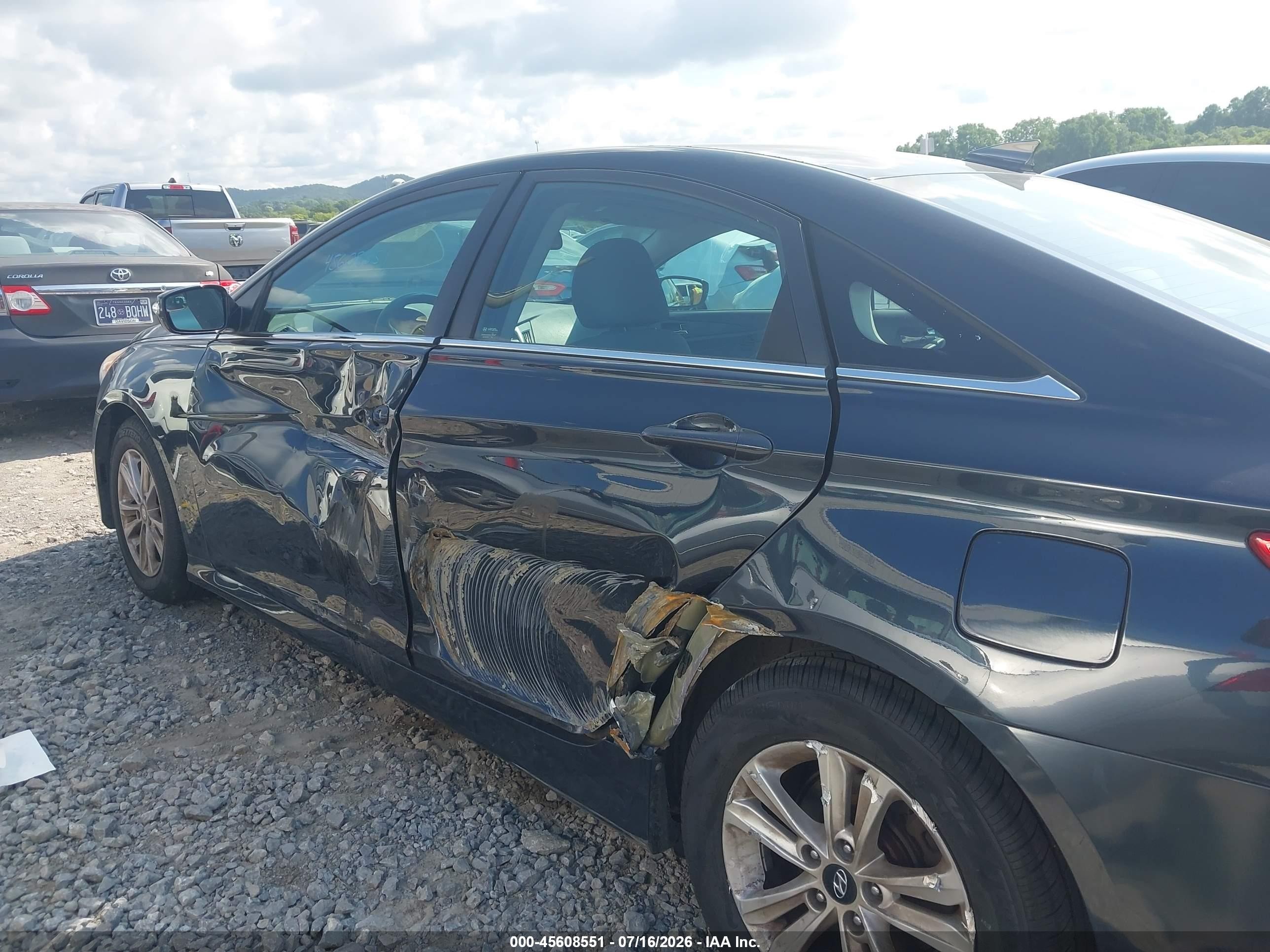 2014 Hyundai Sonata Gls Dark Blue vin: 5NPEB4ACXEH938484