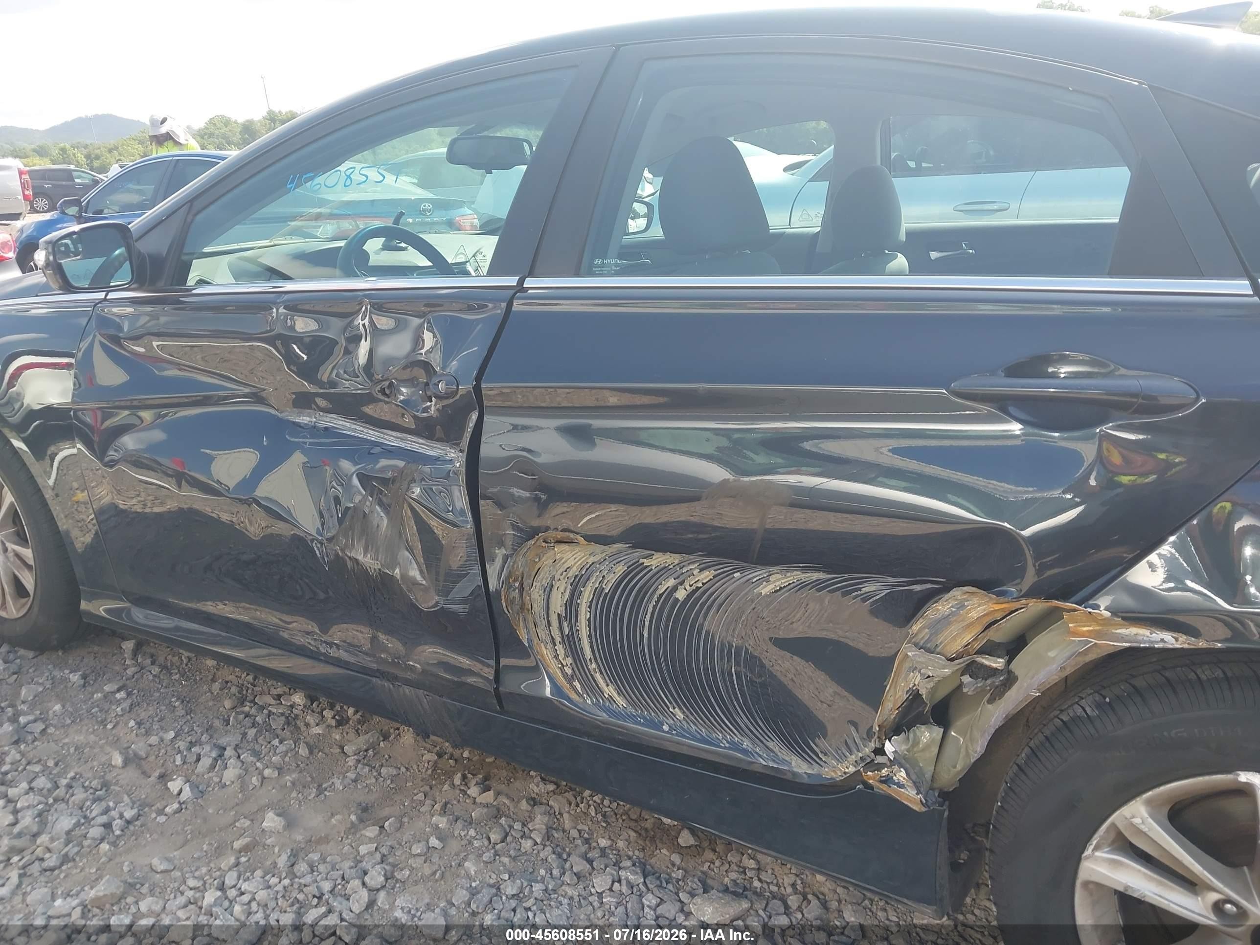 2014 Hyundai Sonata Gls Dark Blue vin: 5NPEB4ACXEH938484