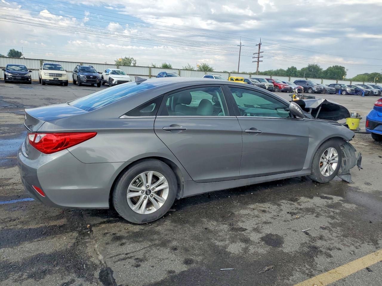2014 Hyundai Sonata Gls Gray vin: 5NPEB4ACXEH940039