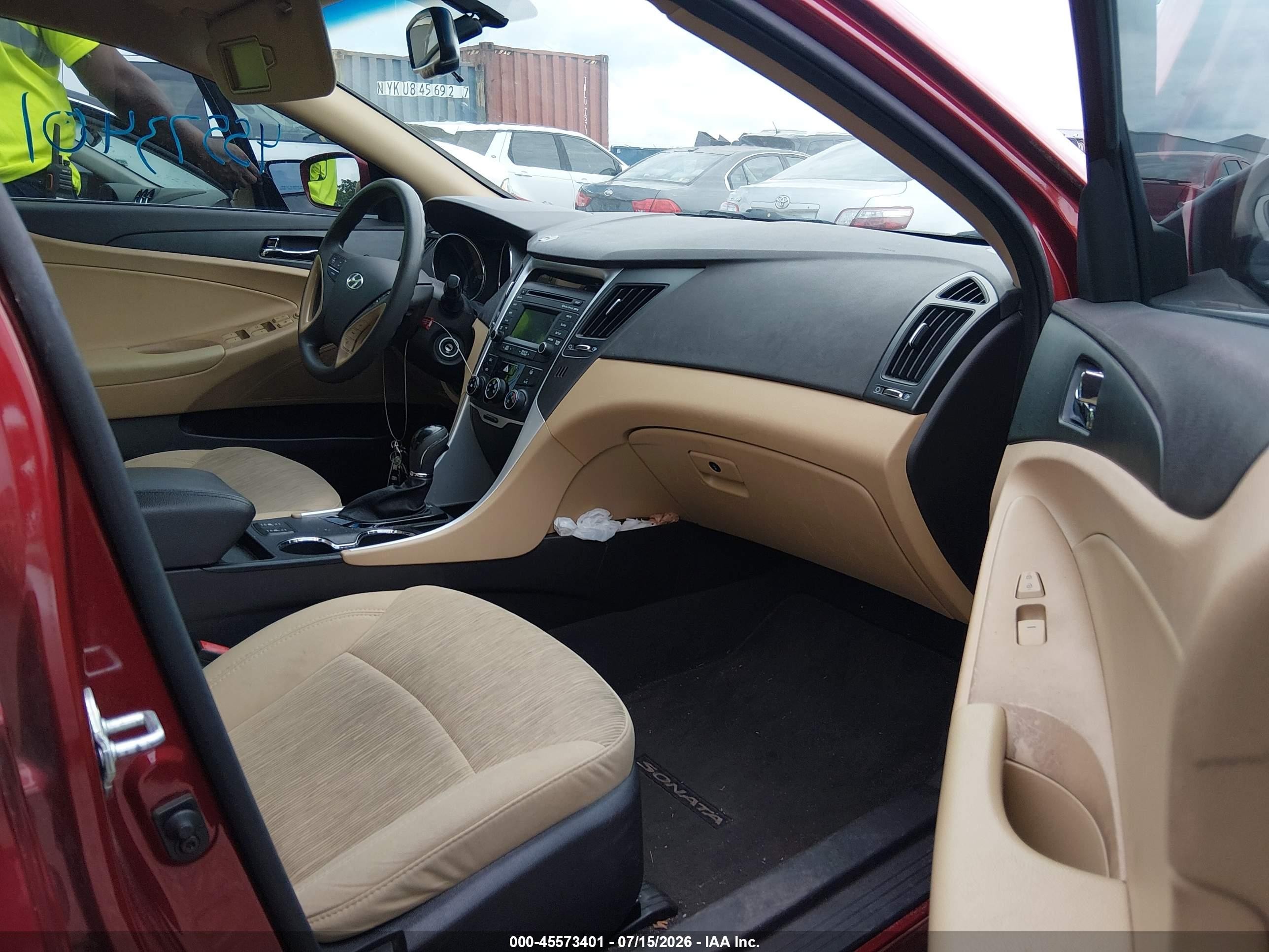 2014 Hyundai Sonata Gls Red vin: 5NPEB4ACXEH946892