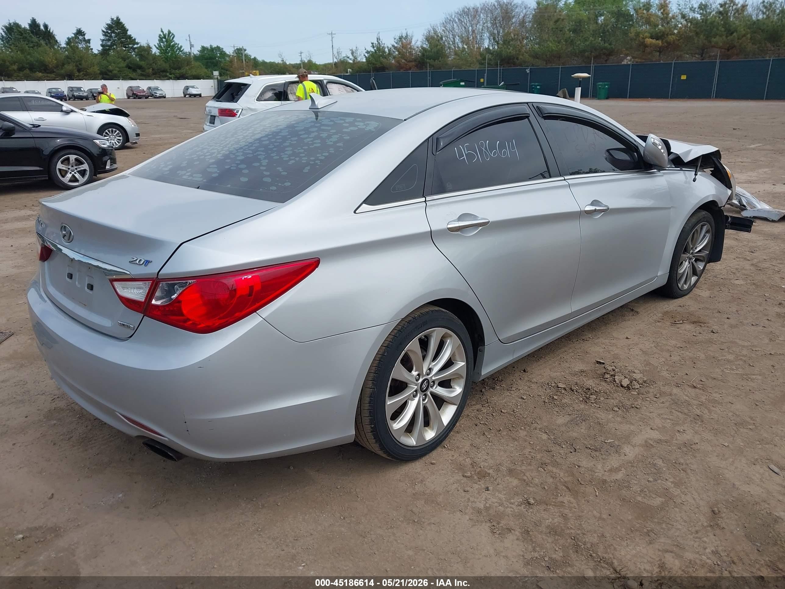 2011 Hyundai Sonata Limited 2.0t Silver vin: 5NPEC4AB0BH237601