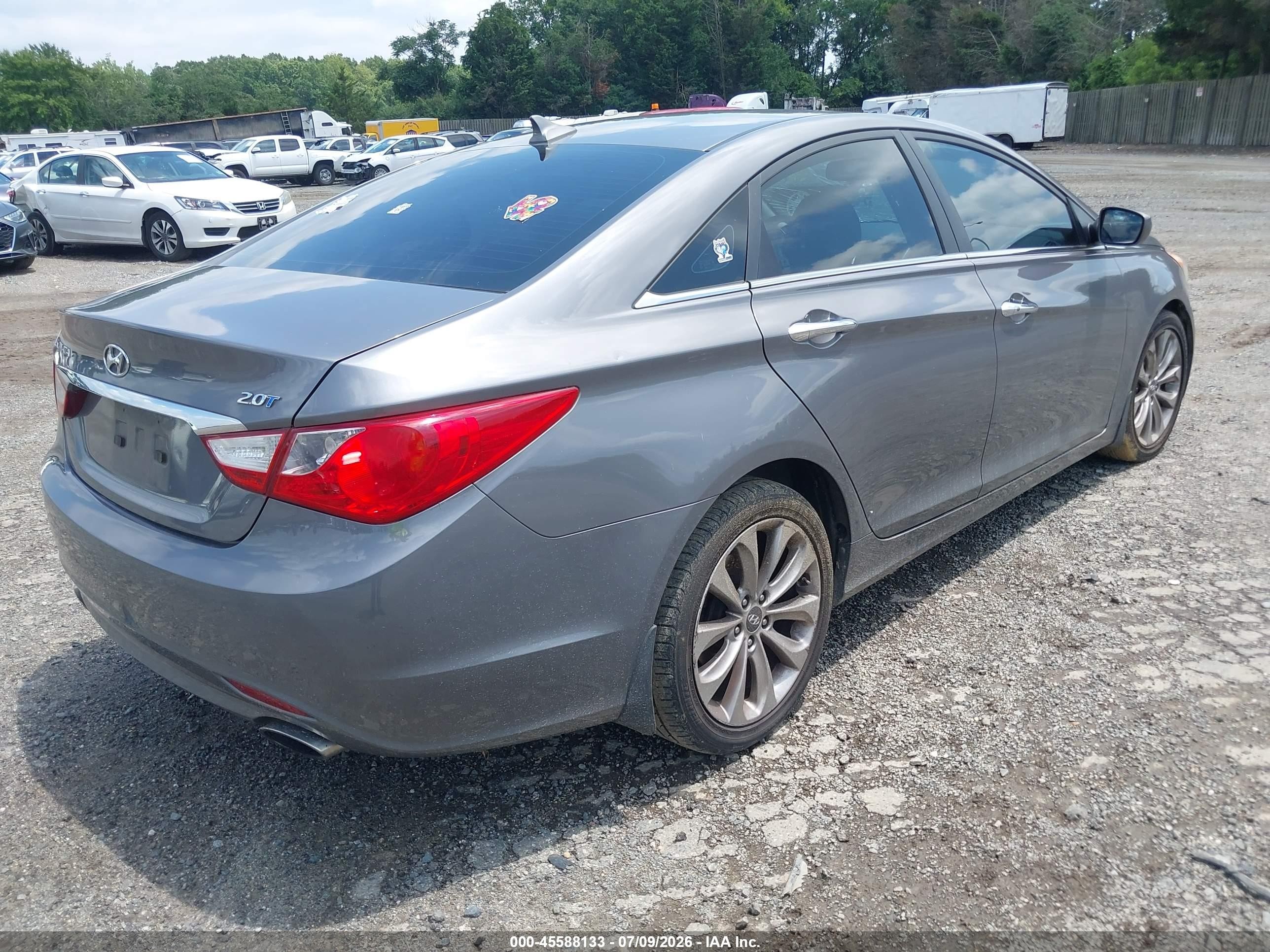 2011 Hyundai Sonata Se 2.0t Gray vin: 5NPEC4AB0BH315780