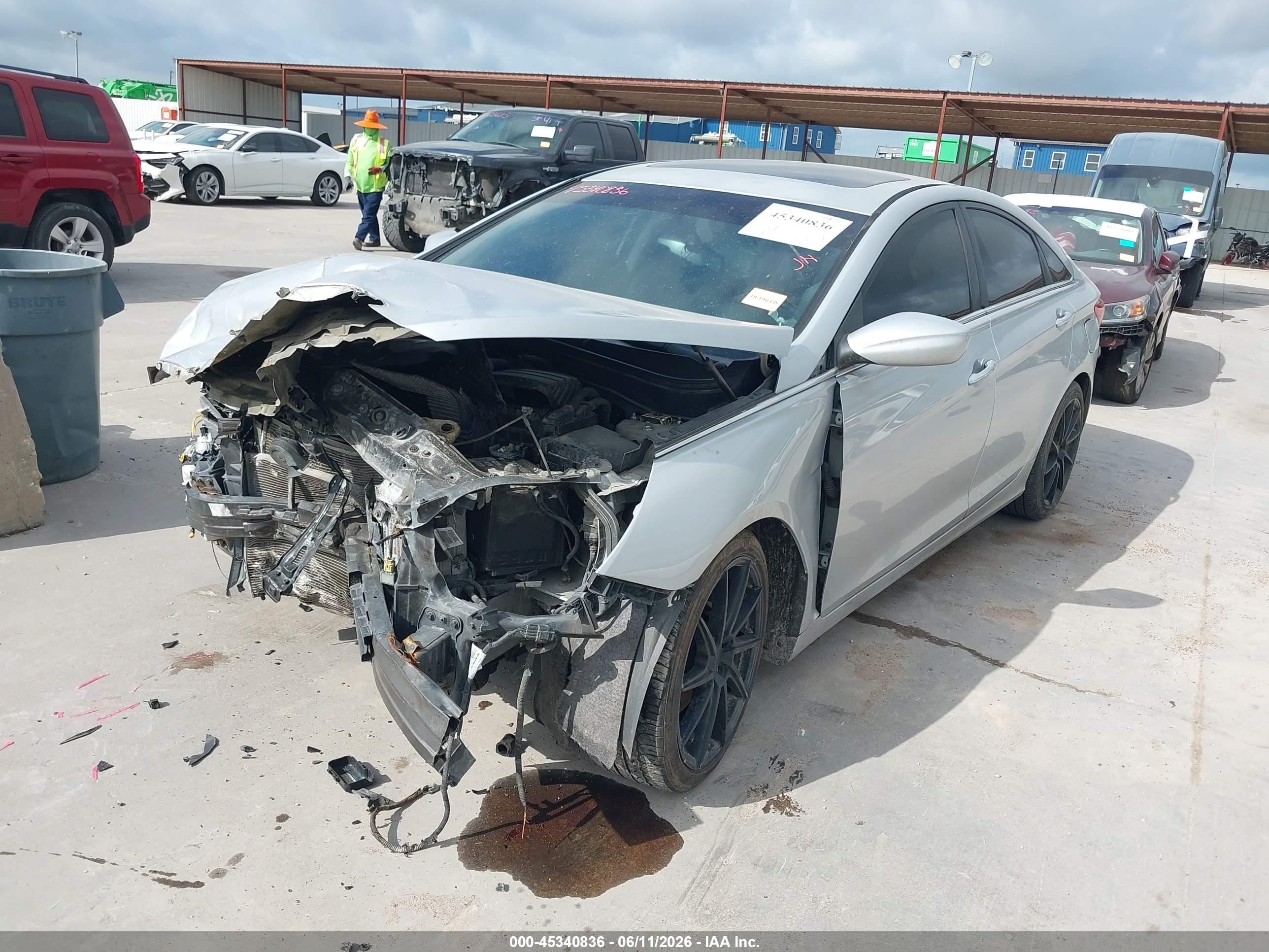 2012 Hyundai Sonata Se 2.0t Silver vin: 5NPEC4AB0CH321788