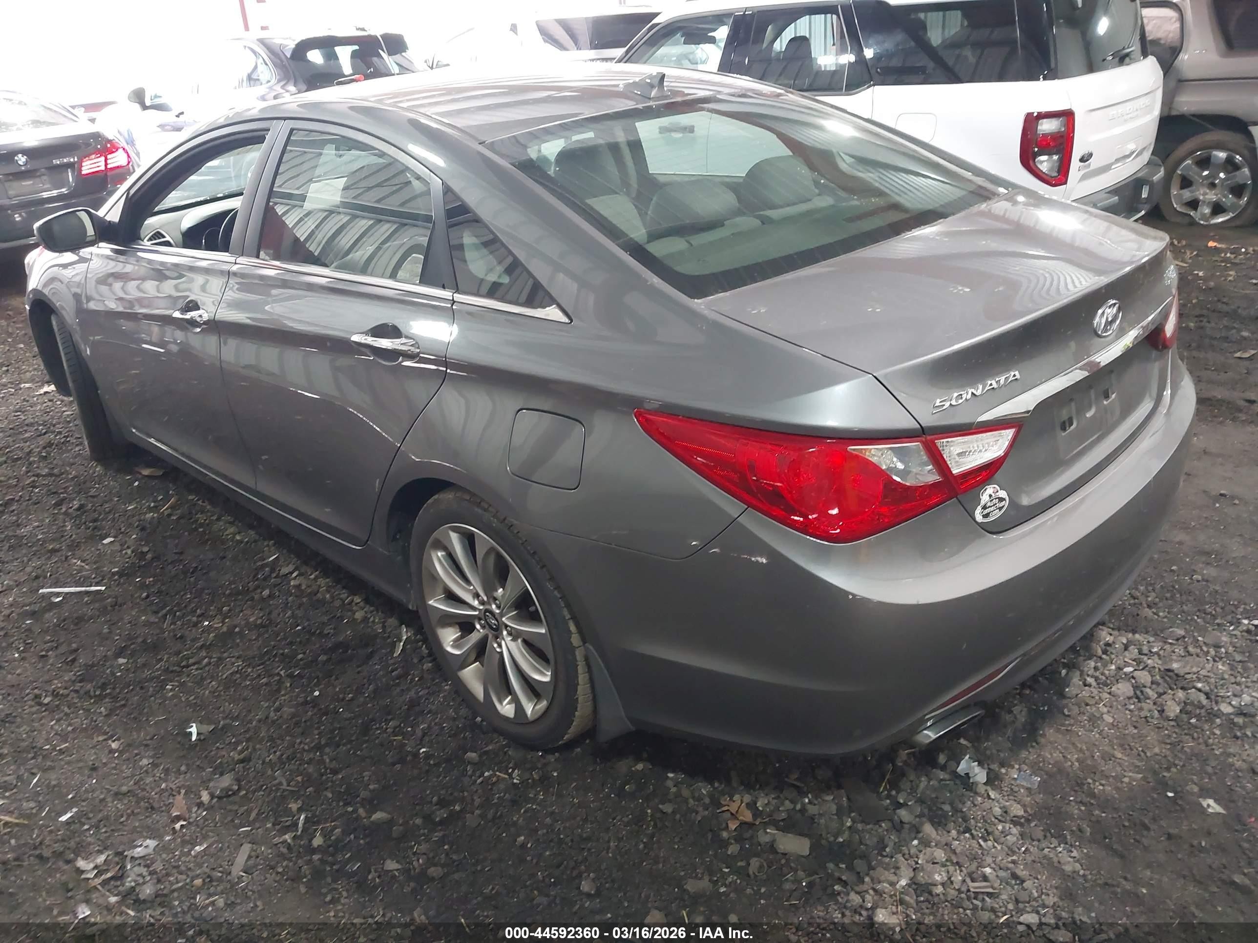2012 Hyundai Sonata Se 2.0t Gray vin: 5NPEC4AB0CH409756