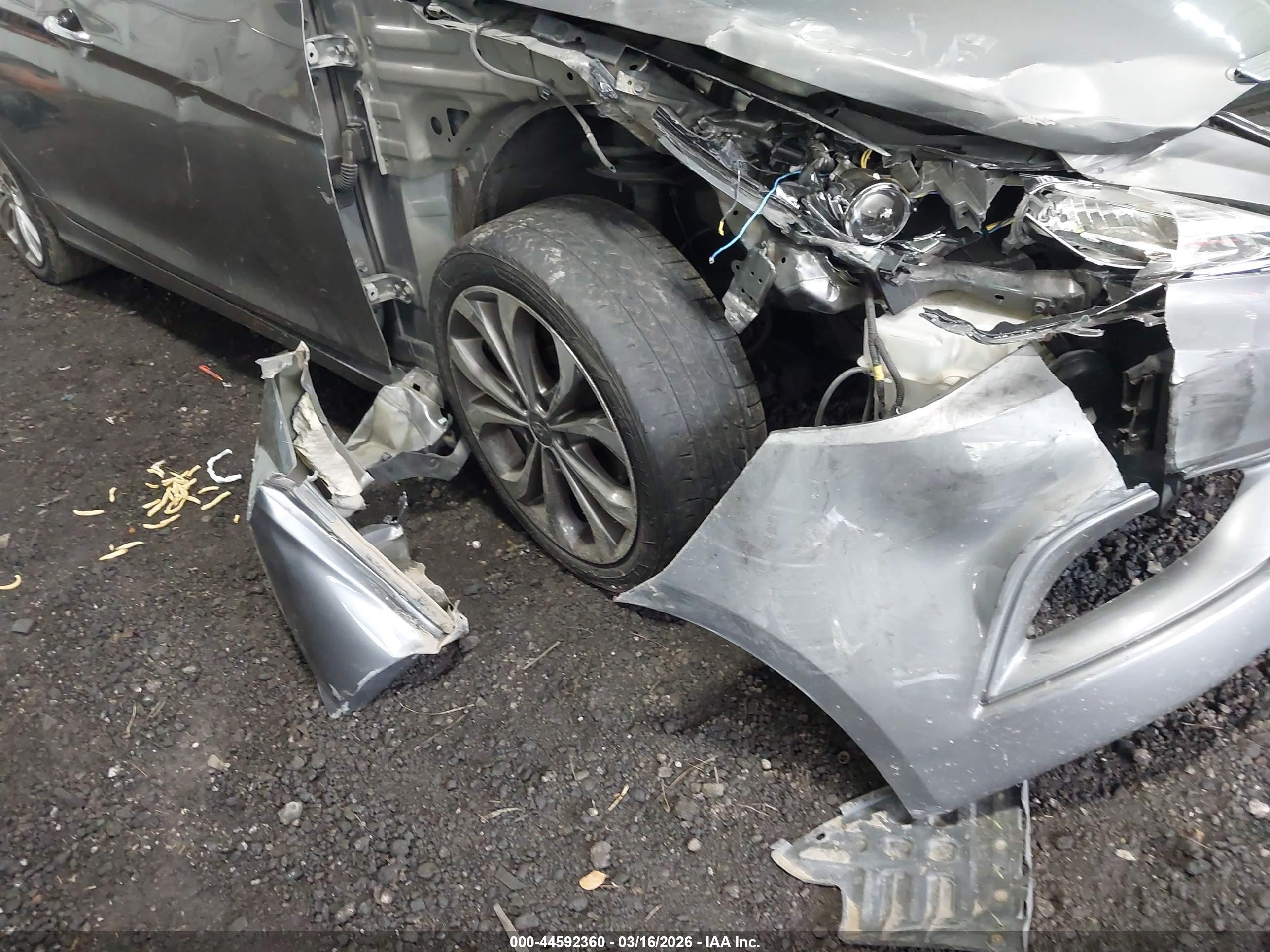 2012 Hyundai Sonata Se 2.0t Gray vin: 5NPEC4AB0CH409756
