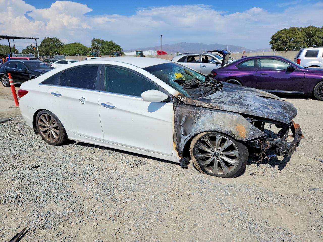 2012 Hyundai Sonata Se 2.0t White vin: 5NPEC4AB0CH428873
