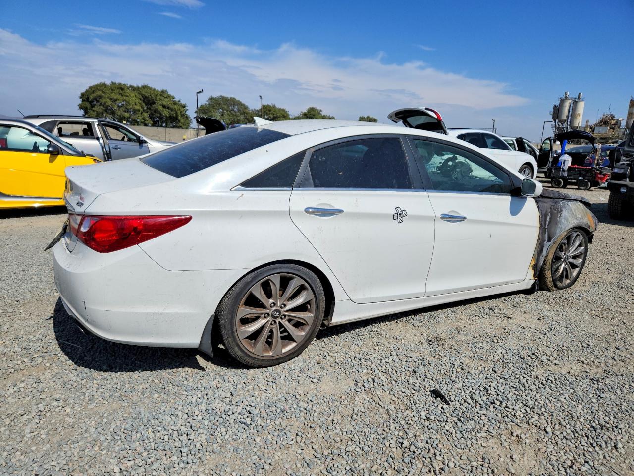 2012 Hyundai Sonata Se 2.0t White vin: 5NPEC4AB0CH428873