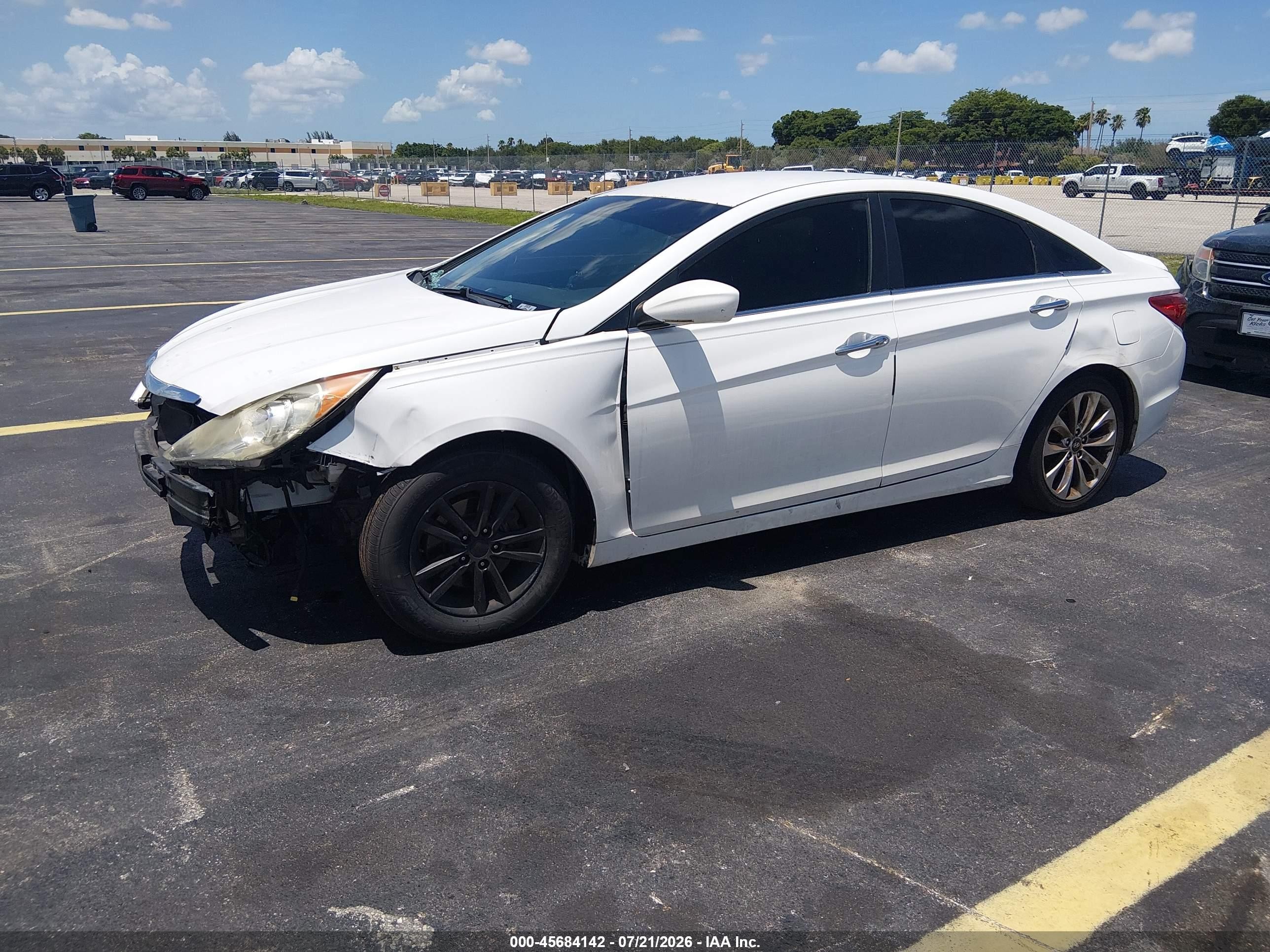 2012 Hyundai Sonata Se 2.0t White vin: 5NPEC4AB0CH439713