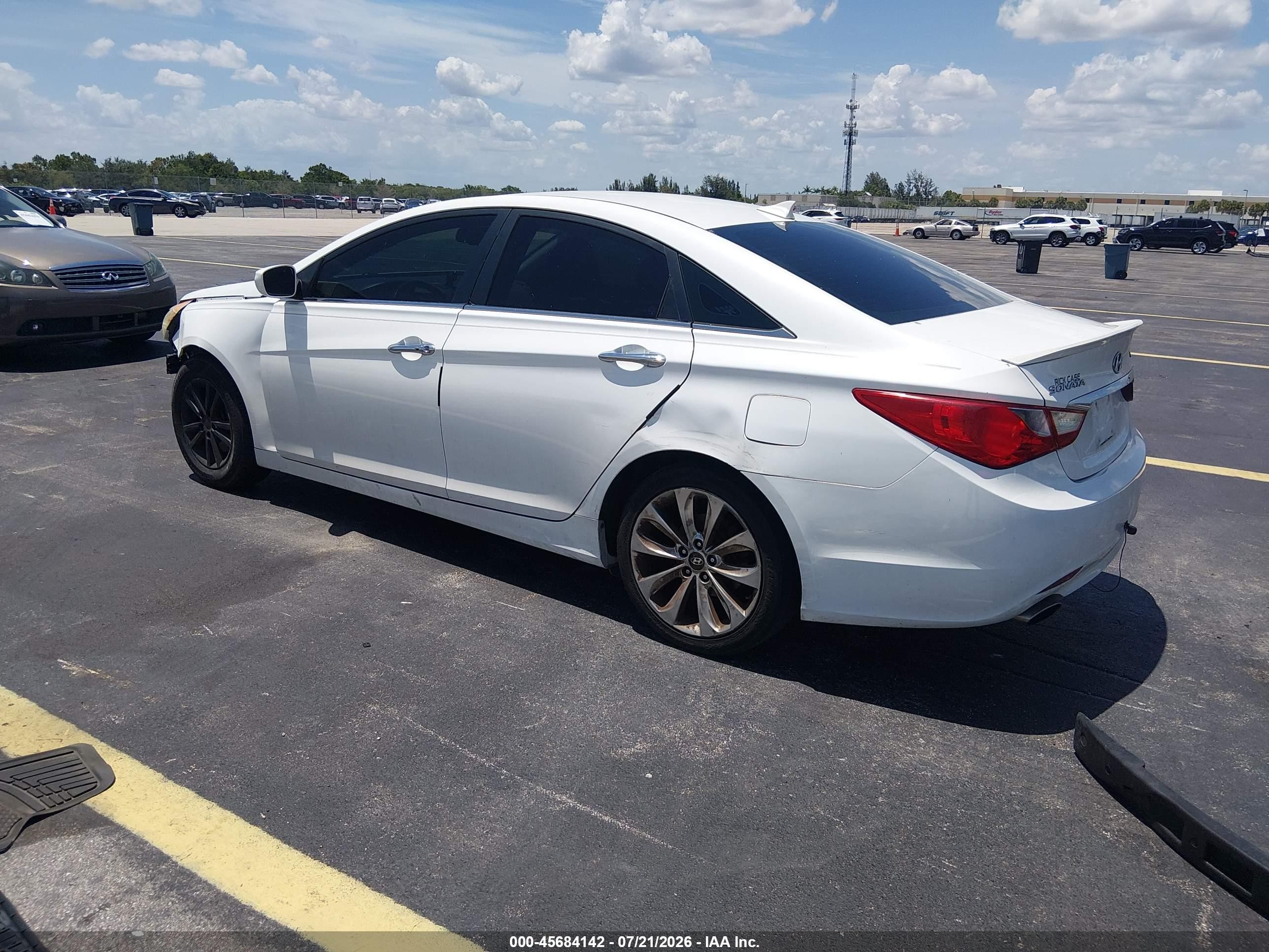 2012 Hyundai Sonata Se 2.0t White vin: 5NPEC4AB0CH439713