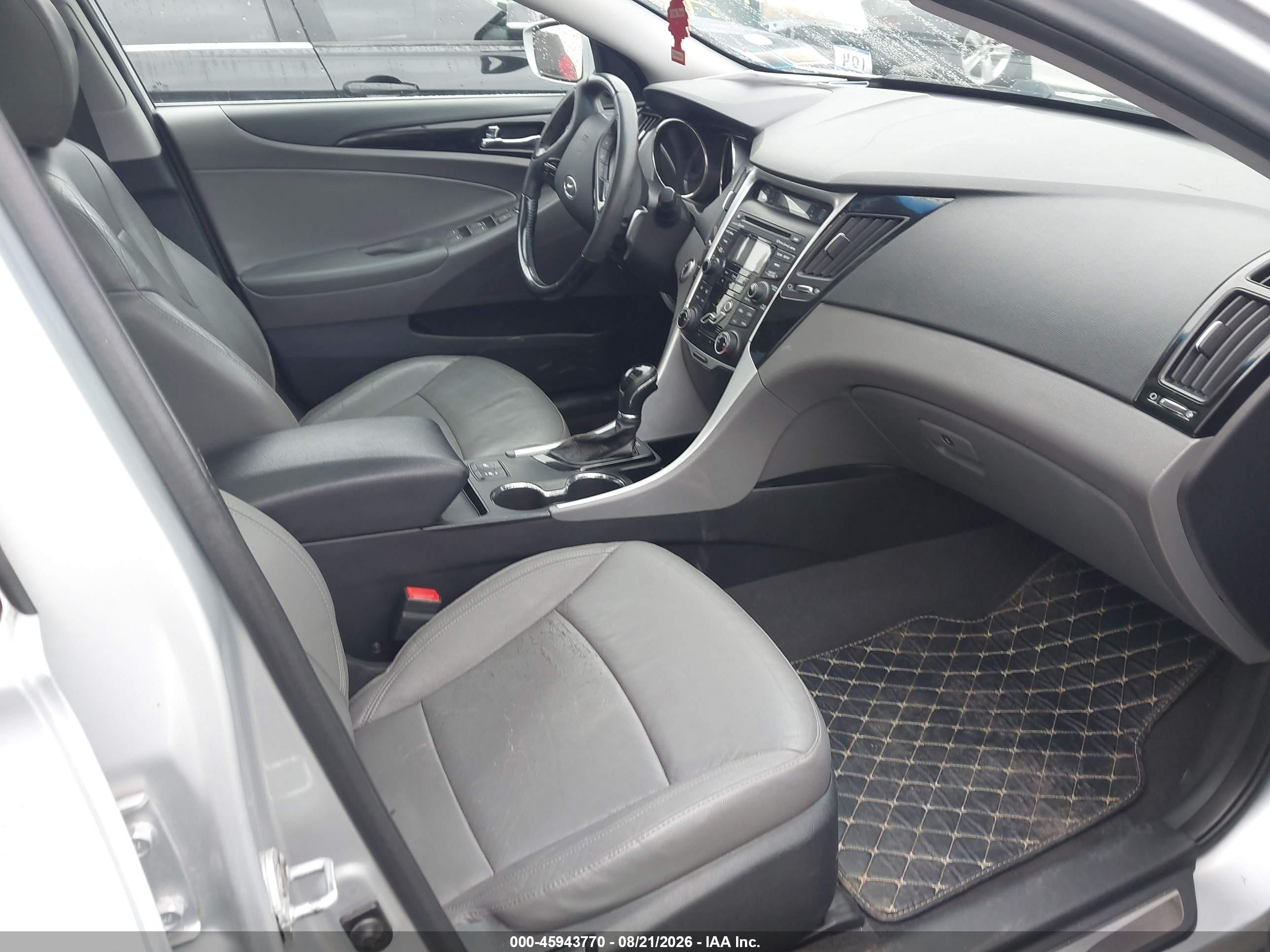 2012 Hyundai Sonata Limited 2.0t Silver vin: 5NPEC4AB0CH486109