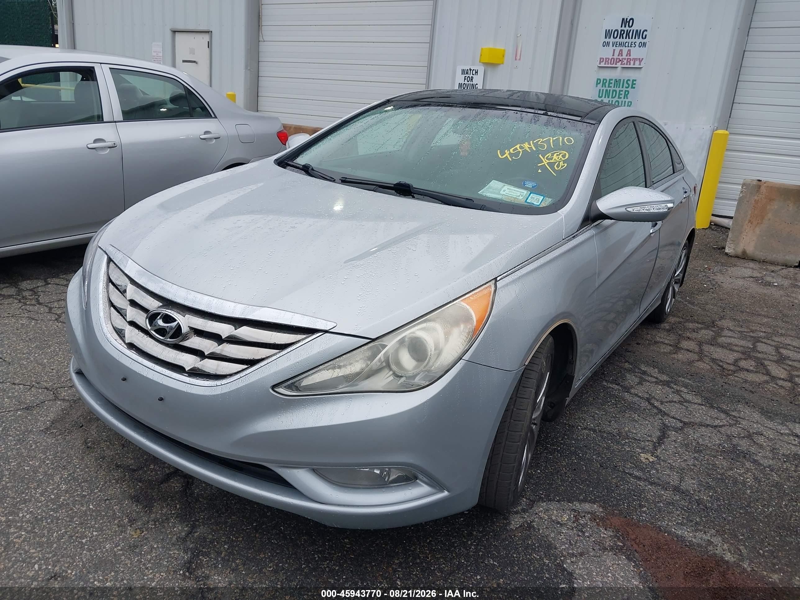 2012 Hyundai Sonata Limited 2.0t Silver vin: 5NPEC4AB0CH486109