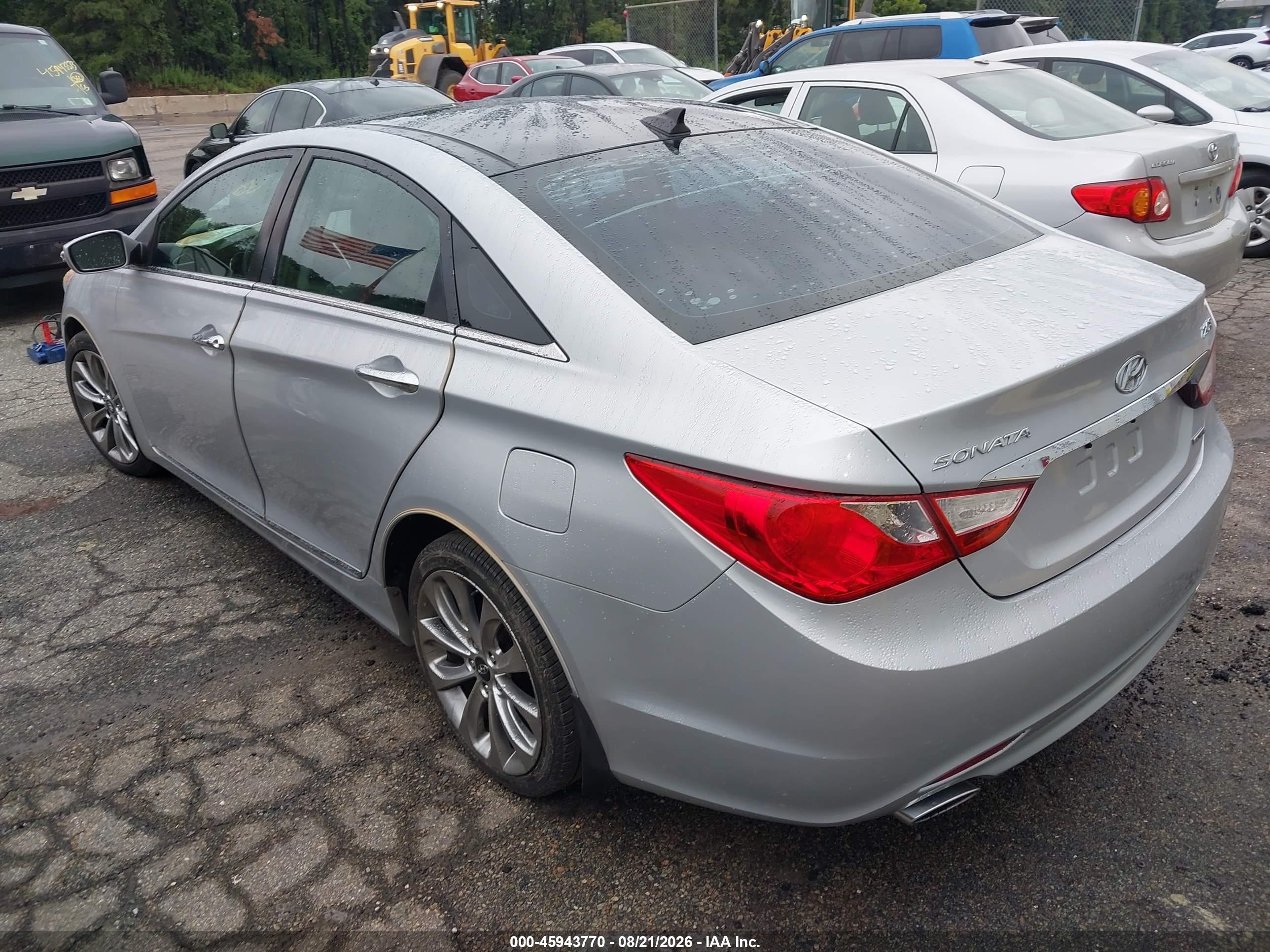 2012 Hyundai Sonata Limited 2.0t Silver vin: 5NPEC4AB0CH486109