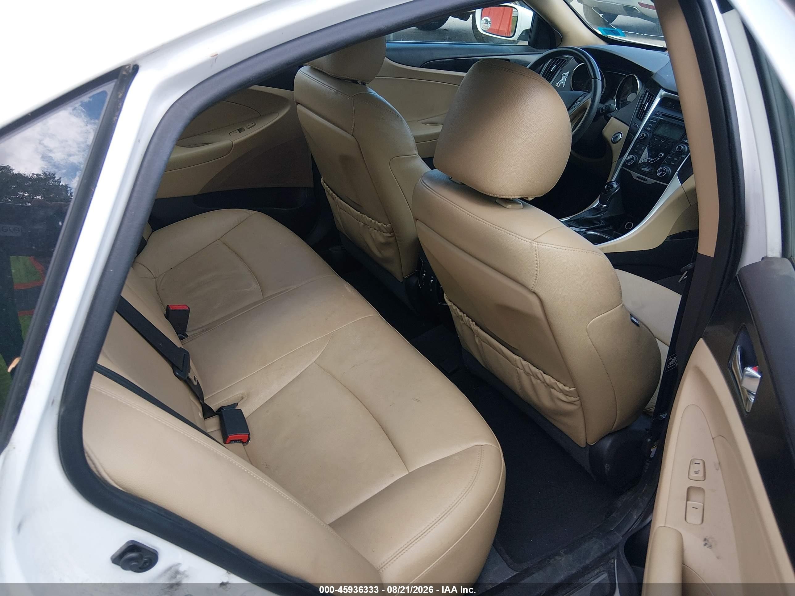 2012 Hyundai Sonata Limited 2.0t White vin: 5NPEC4AB0CH496221
