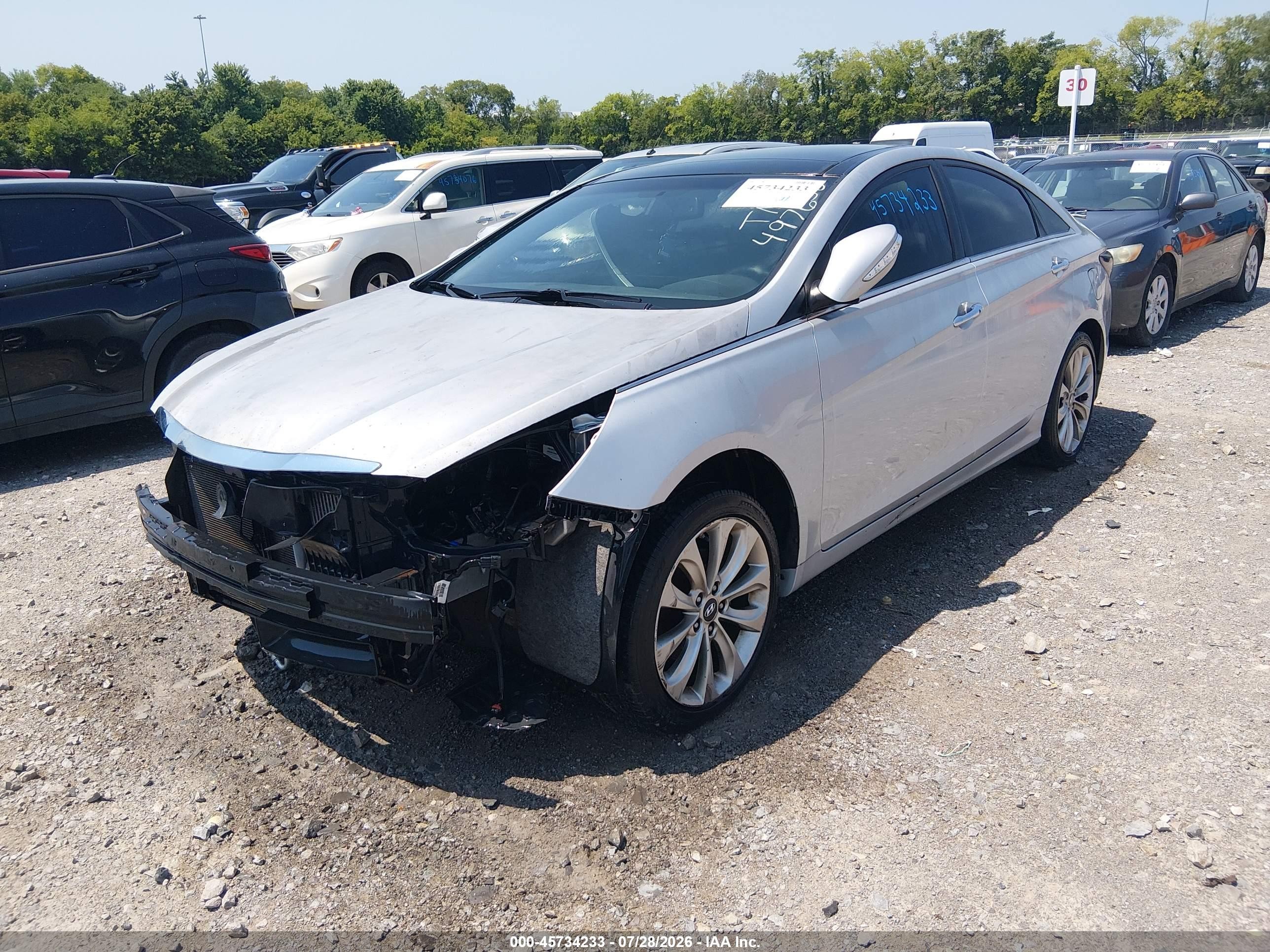 2012 Hyundai Sonata Limited 2.0t Light Blue vin: 5NPEC4AB0CH497658