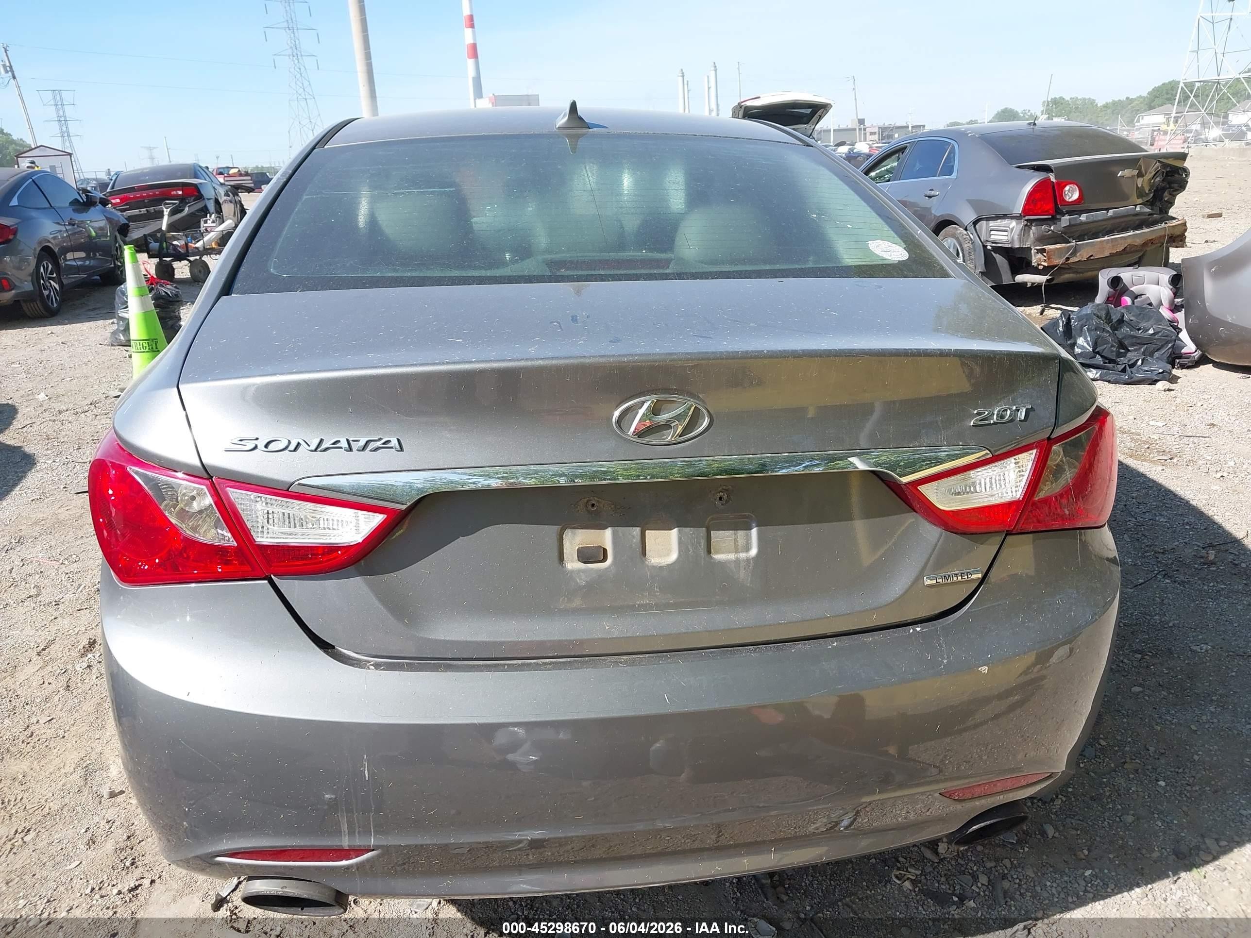 2013 Hyundai Sonata Limited 2.0t Silver vin: 5NPEC4AB0DH511060