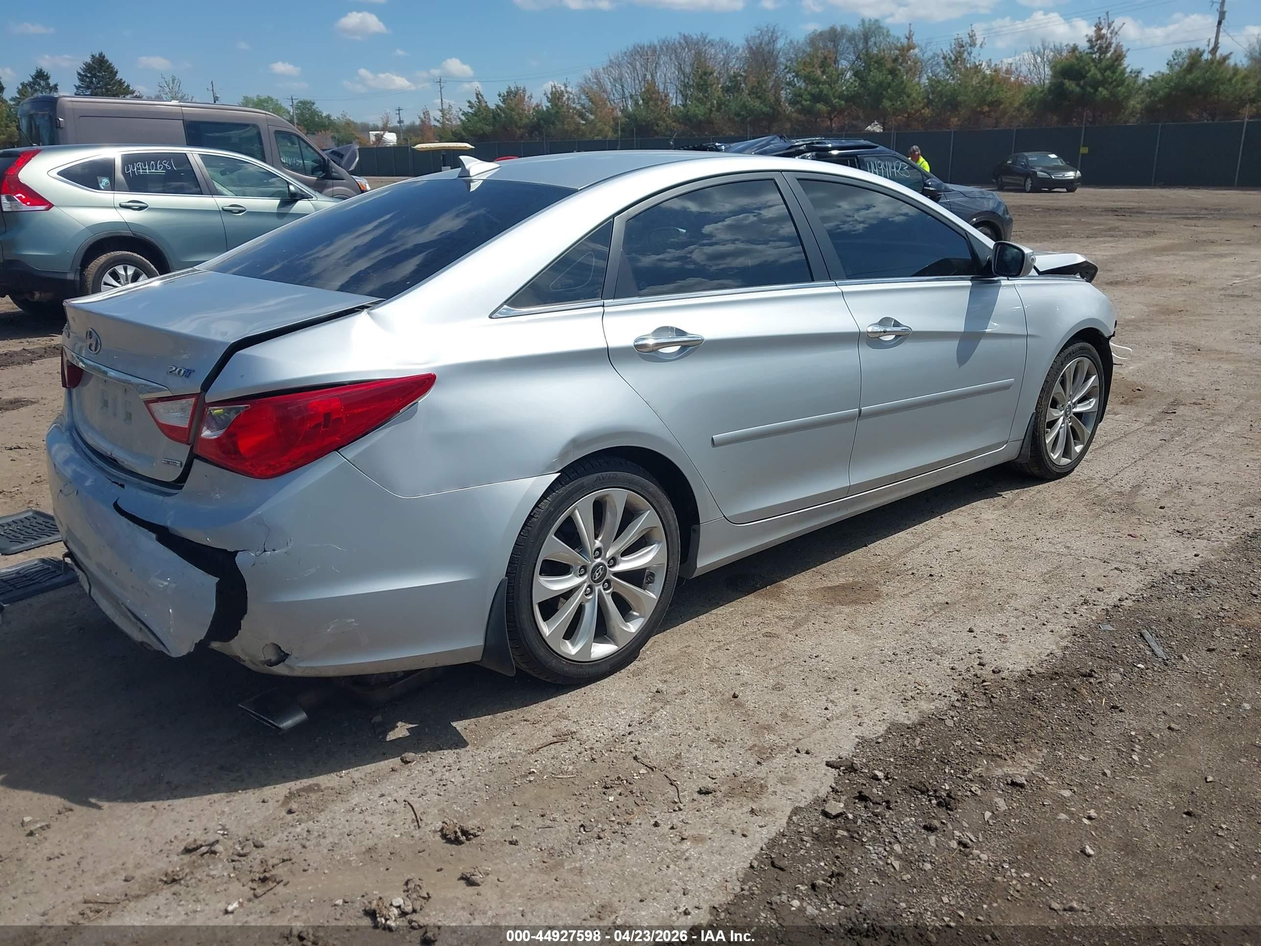2013 Hyundai Sonata Limited 2.0t Silver vin: 5NPEC4AB0DH511981