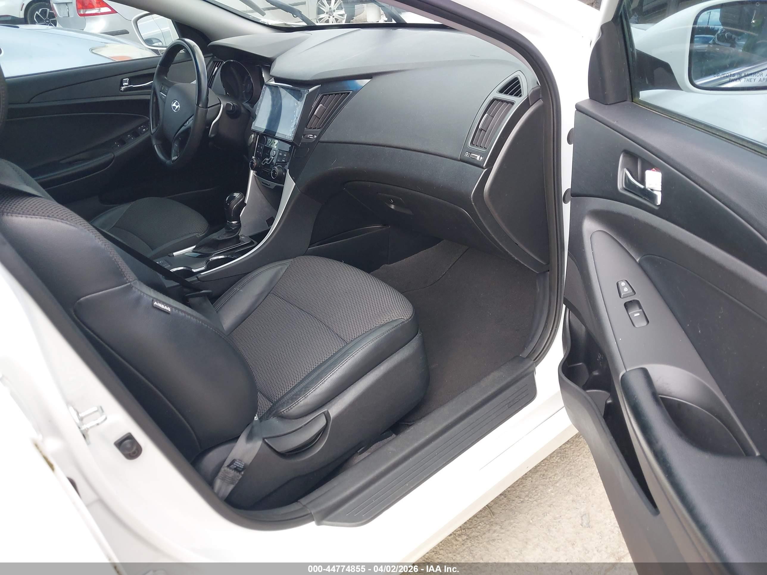 2013 Hyundai Sonata Se 2.0t White vin: 5NPEC4AB0DH566267