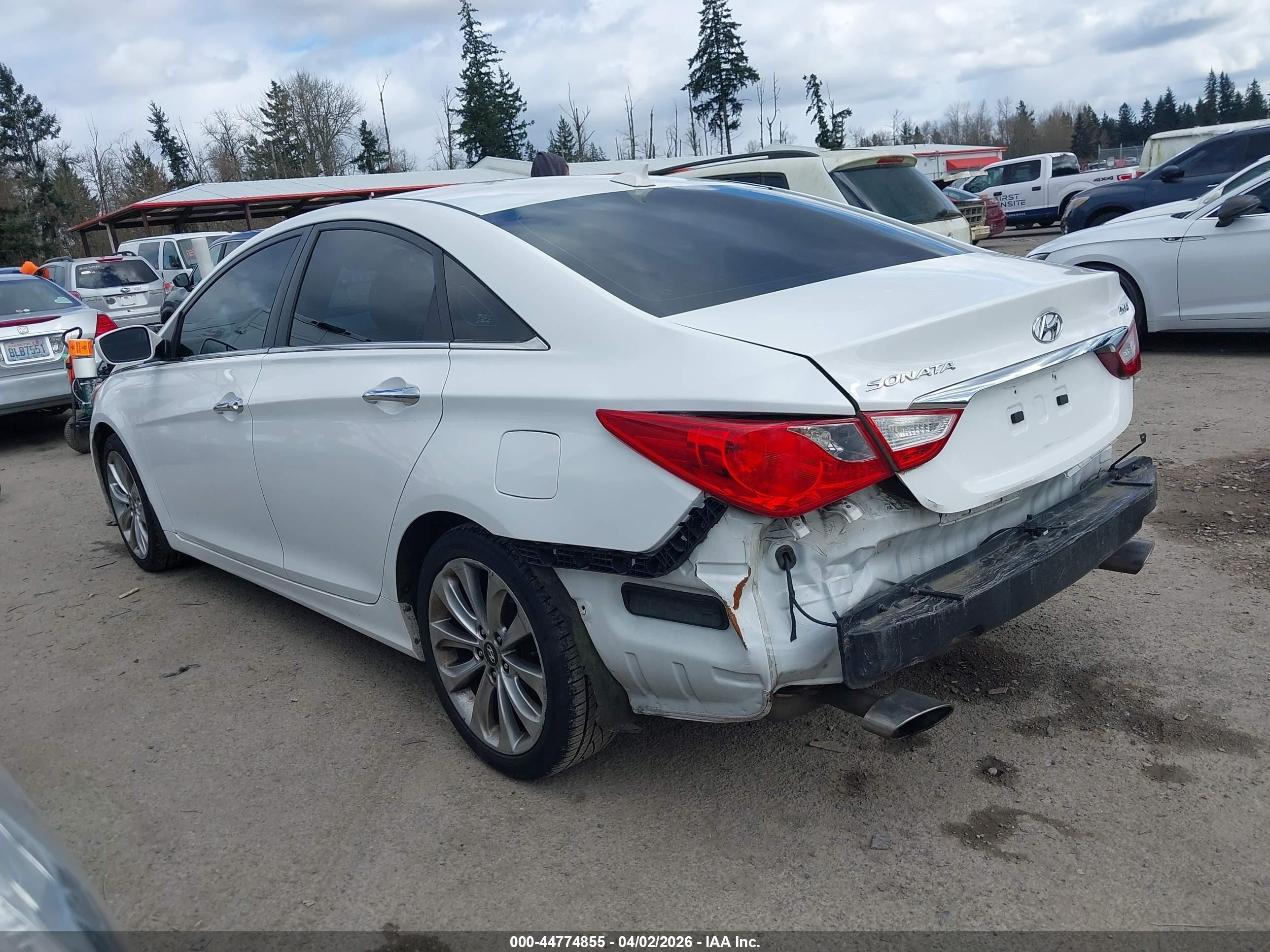 2013 Hyundai Sonata Se 2.0t White vin: 5NPEC4AB0DH566267