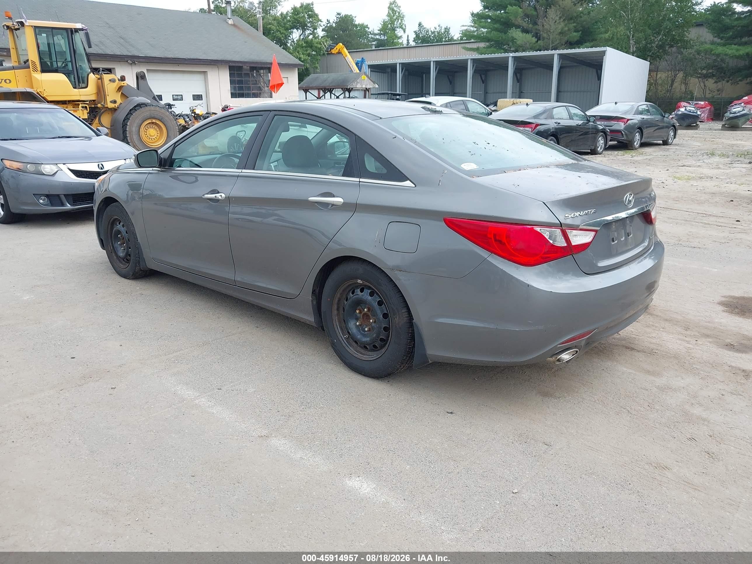 2013 Hyundai Sonata Limited 2.0t Gray vin: 5NPEC4AB0DH580444