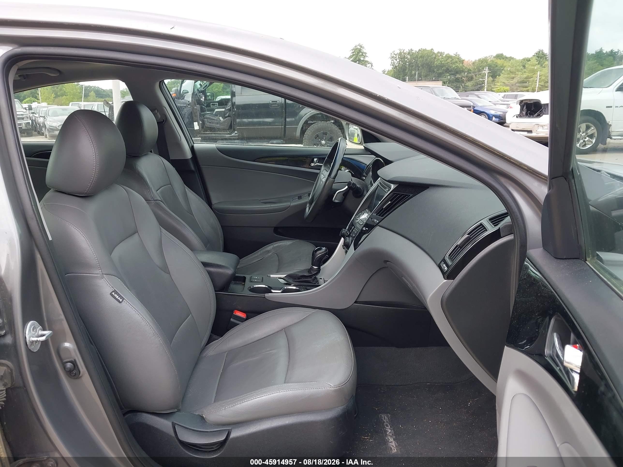 2013 Hyundai Sonata Limited 2.0t Gray vin: 5NPEC4AB0DH580444