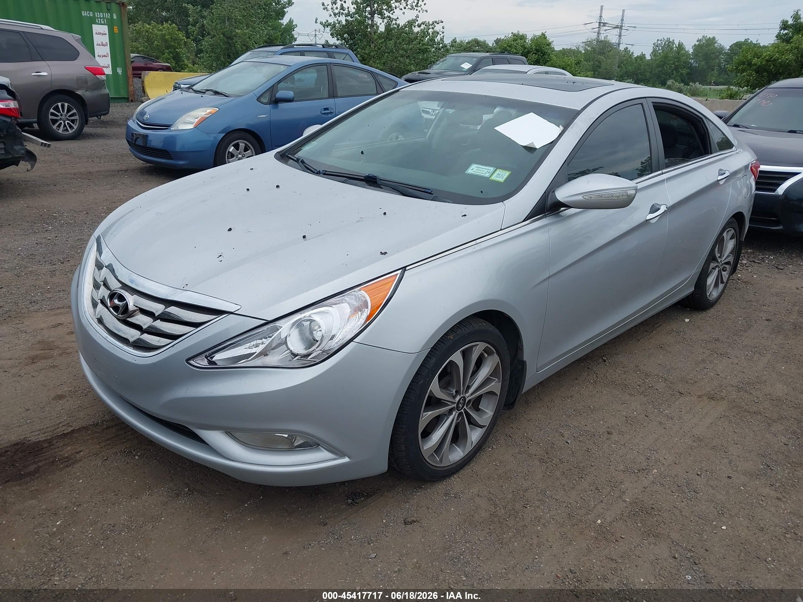 2013 Hyundai Sonata Limited 2.0t Silver vin: 5NPEC4AB0DH605987