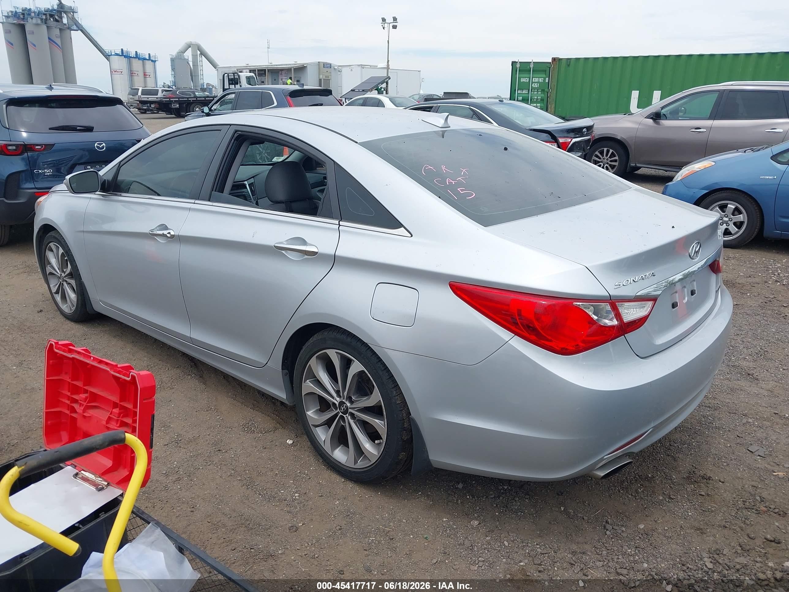 2013 Hyundai Sonata Limited 2.0t Silver vin: 5NPEC4AB0DH605987