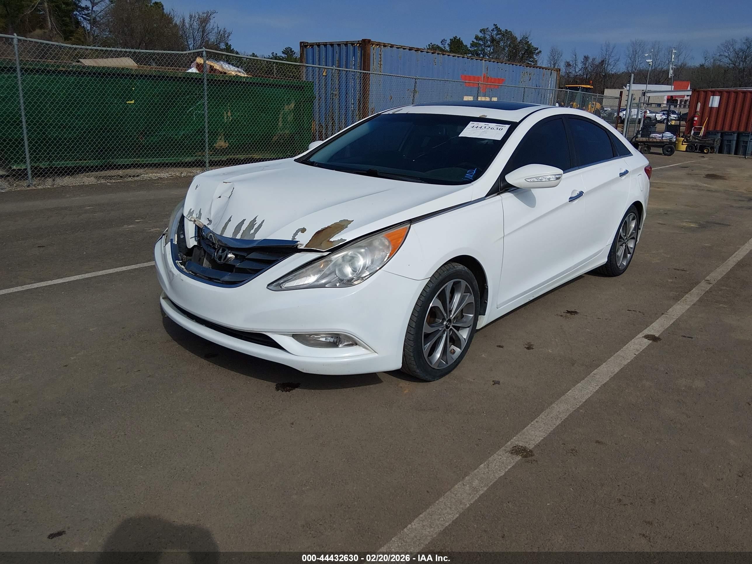 2013 Hyundai Sonata Limited 2.0t White vin: 5NPEC4AB0DH646751