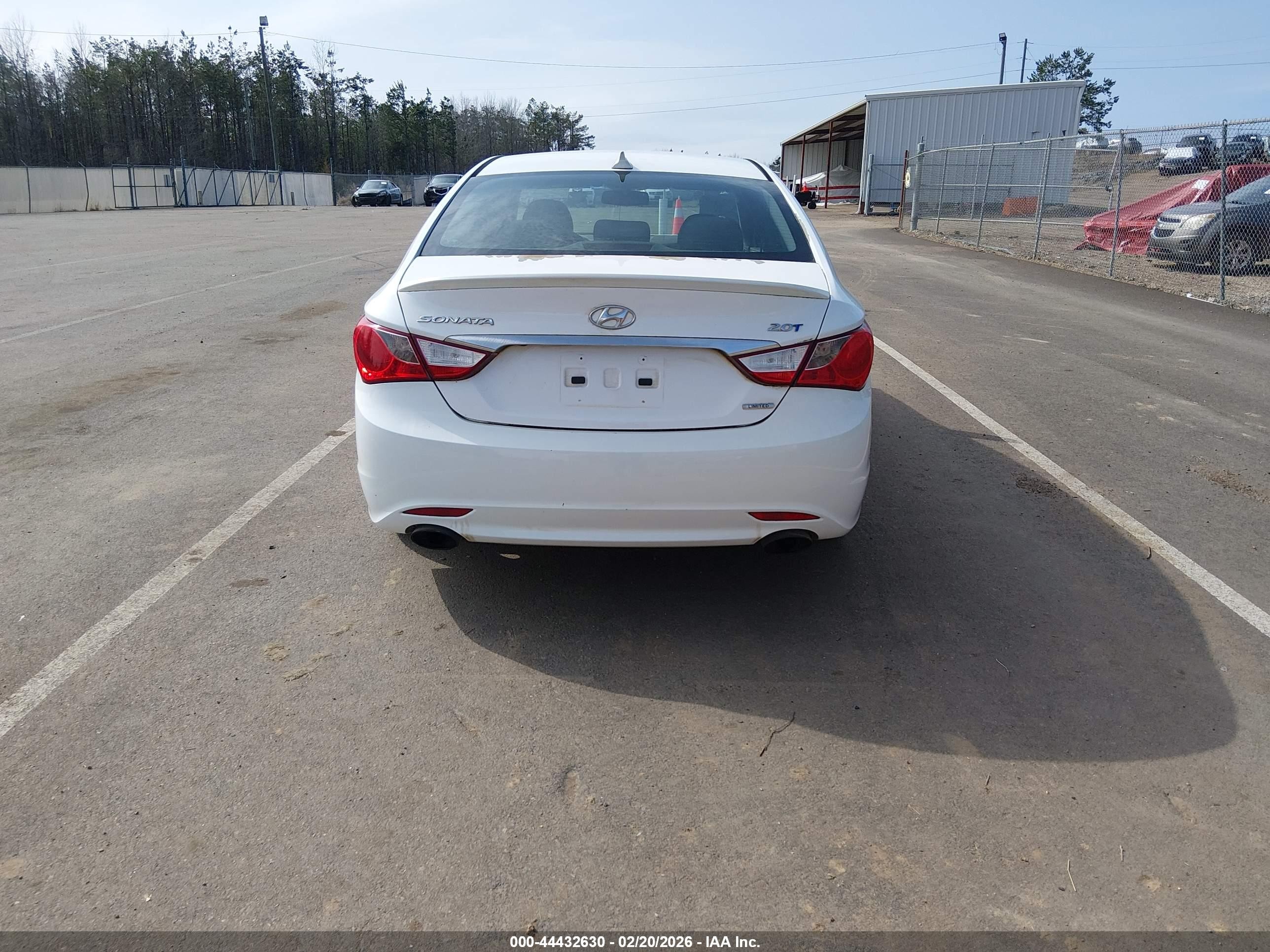 2013 Hyundai Sonata Limited 2.0t White vin: 5NPEC4AB0DH646751
