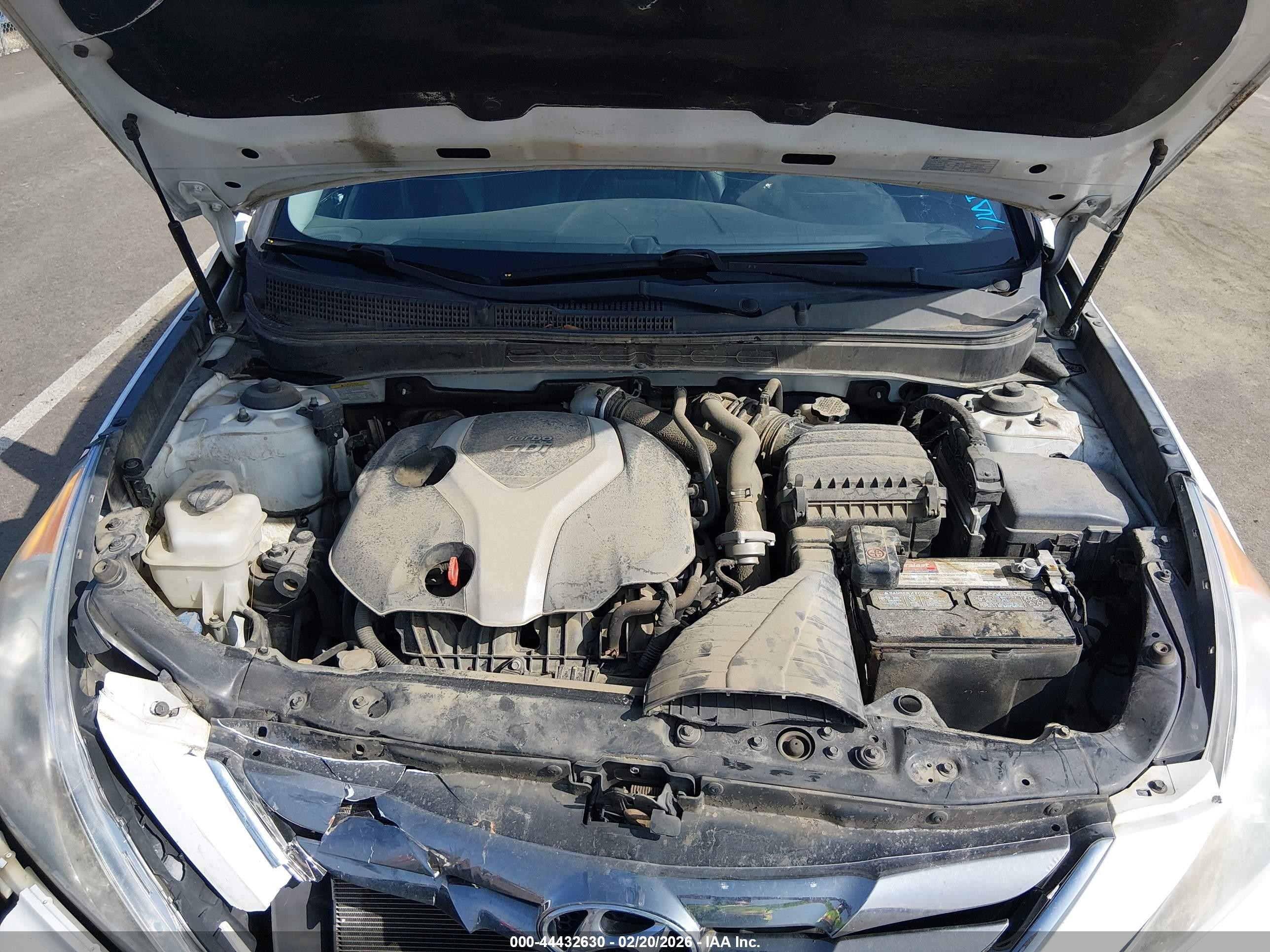 2013 Hyundai Sonata Limited 2.0t White vin: 5NPEC4AB0DH646751
