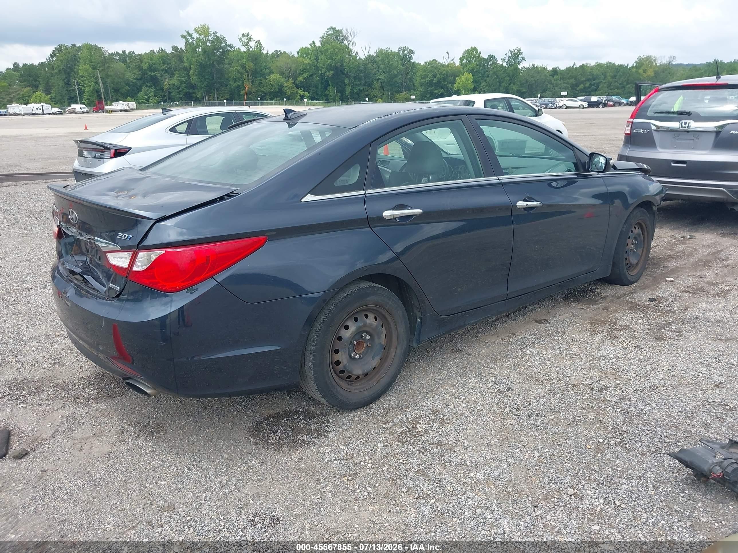 2013 Hyundai Sonata Limited 2.0t Gray vin: 5NPEC4AB0DH649519