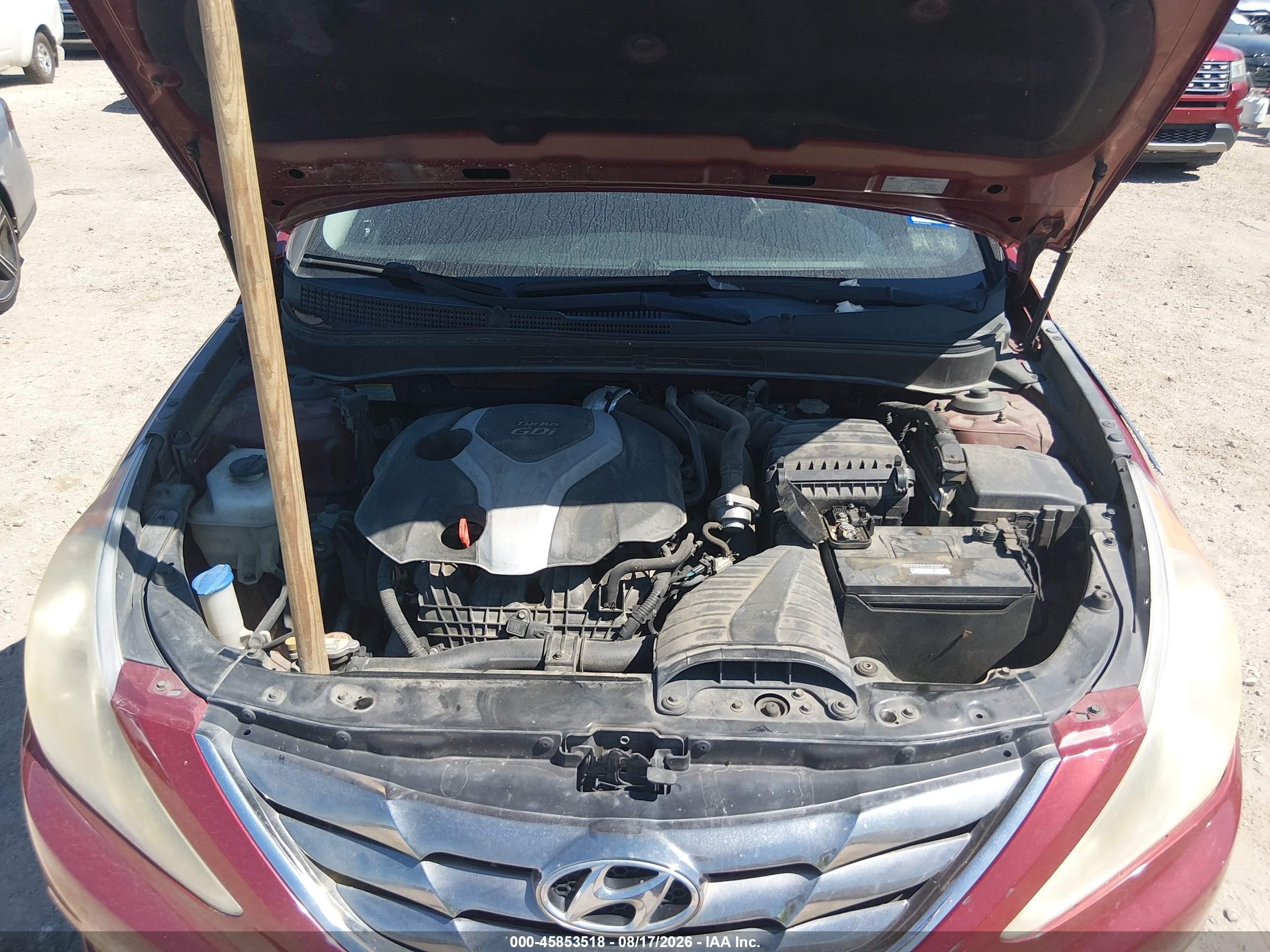 2013 Hyundai Sonata Se 2.0t Red vin: 5NPEC4AB0DH652873