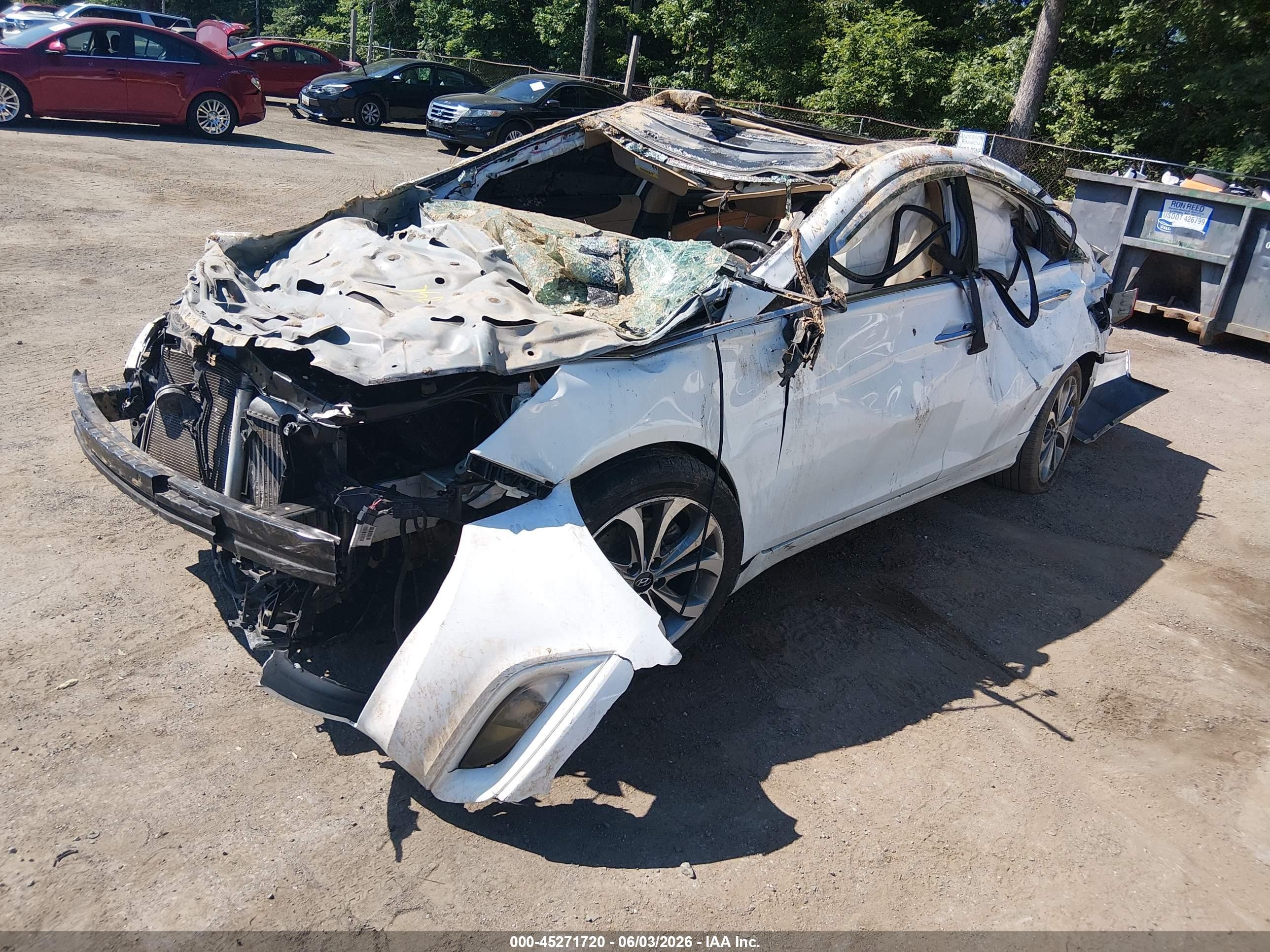 2013 Hyundai Sonata Limited 2.0t White vin: 5NPEC4AB0DH661993