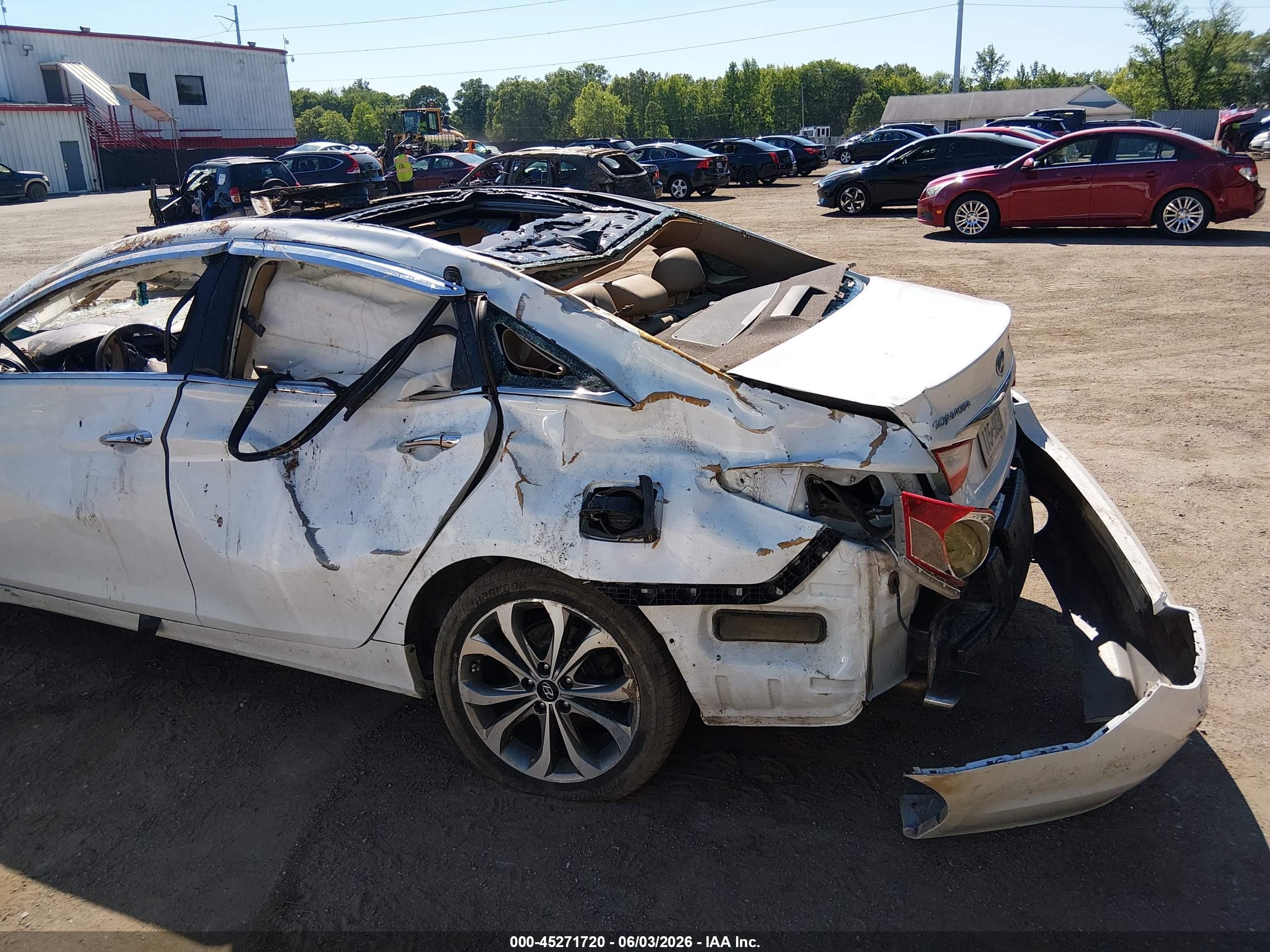 2013 Hyundai Sonata Limited 2.0t White vin: 5NPEC4AB0DH661993