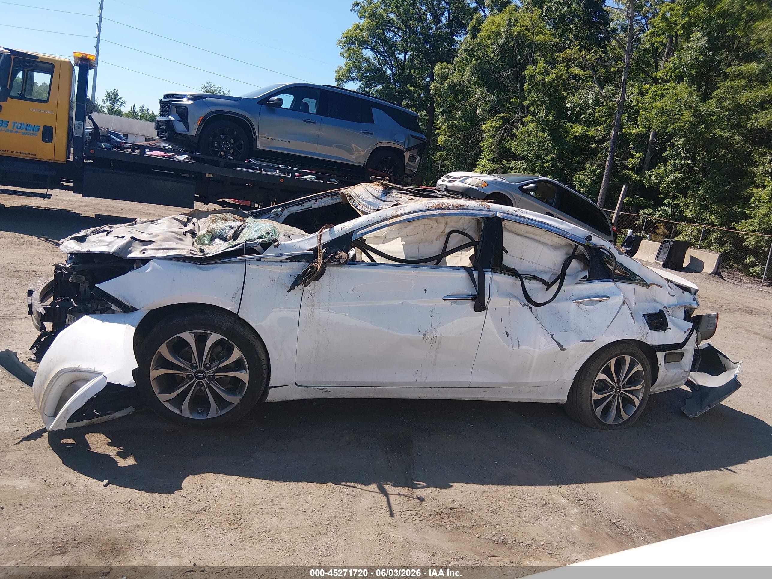 2013 Hyundai Sonata Limited 2.0t White vin: 5NPEC4AB0DH661993