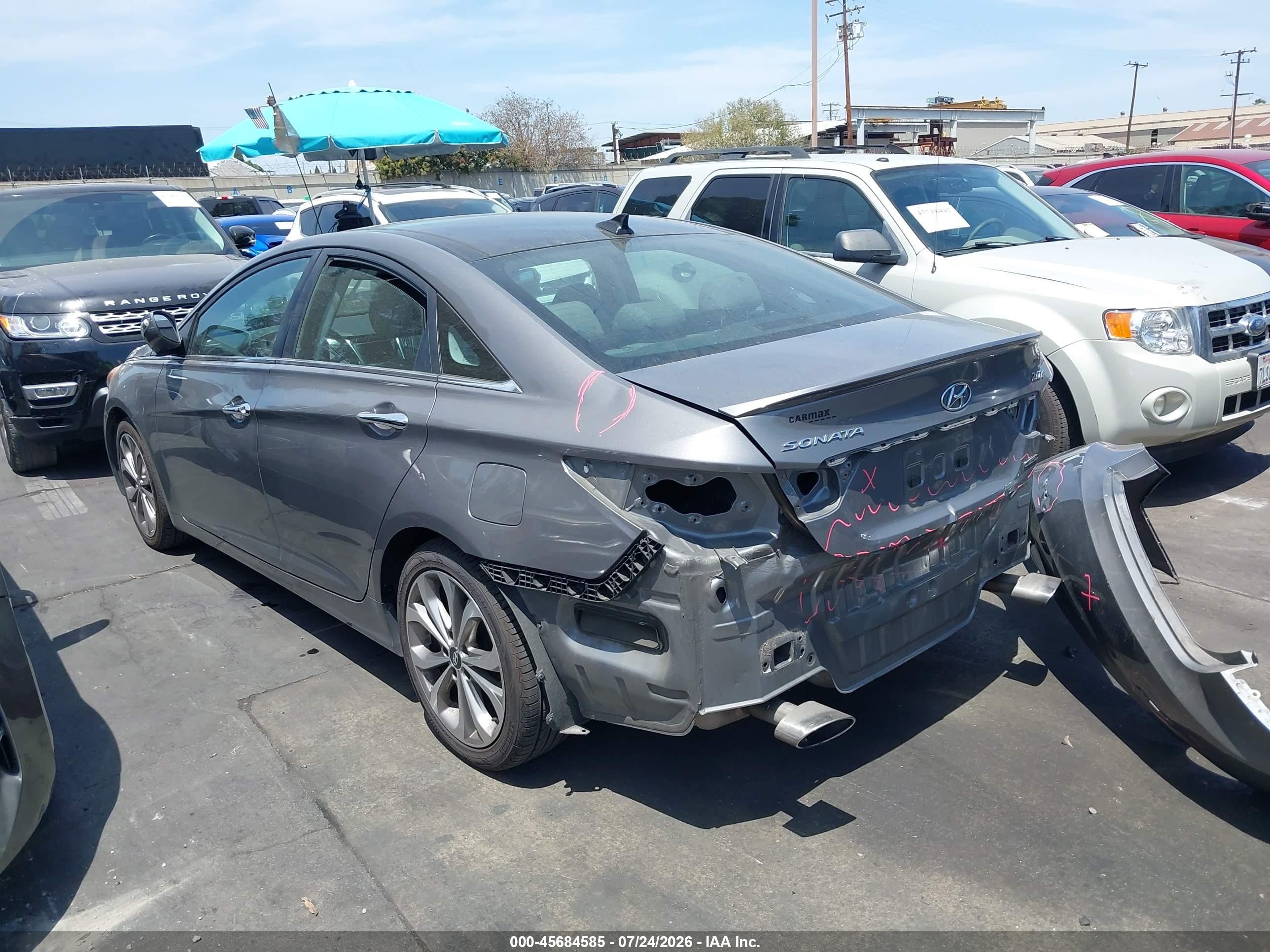 2013 Hyundai Sonata Limited 2.0t Silver vin: 5NPEC4AB0DH666482