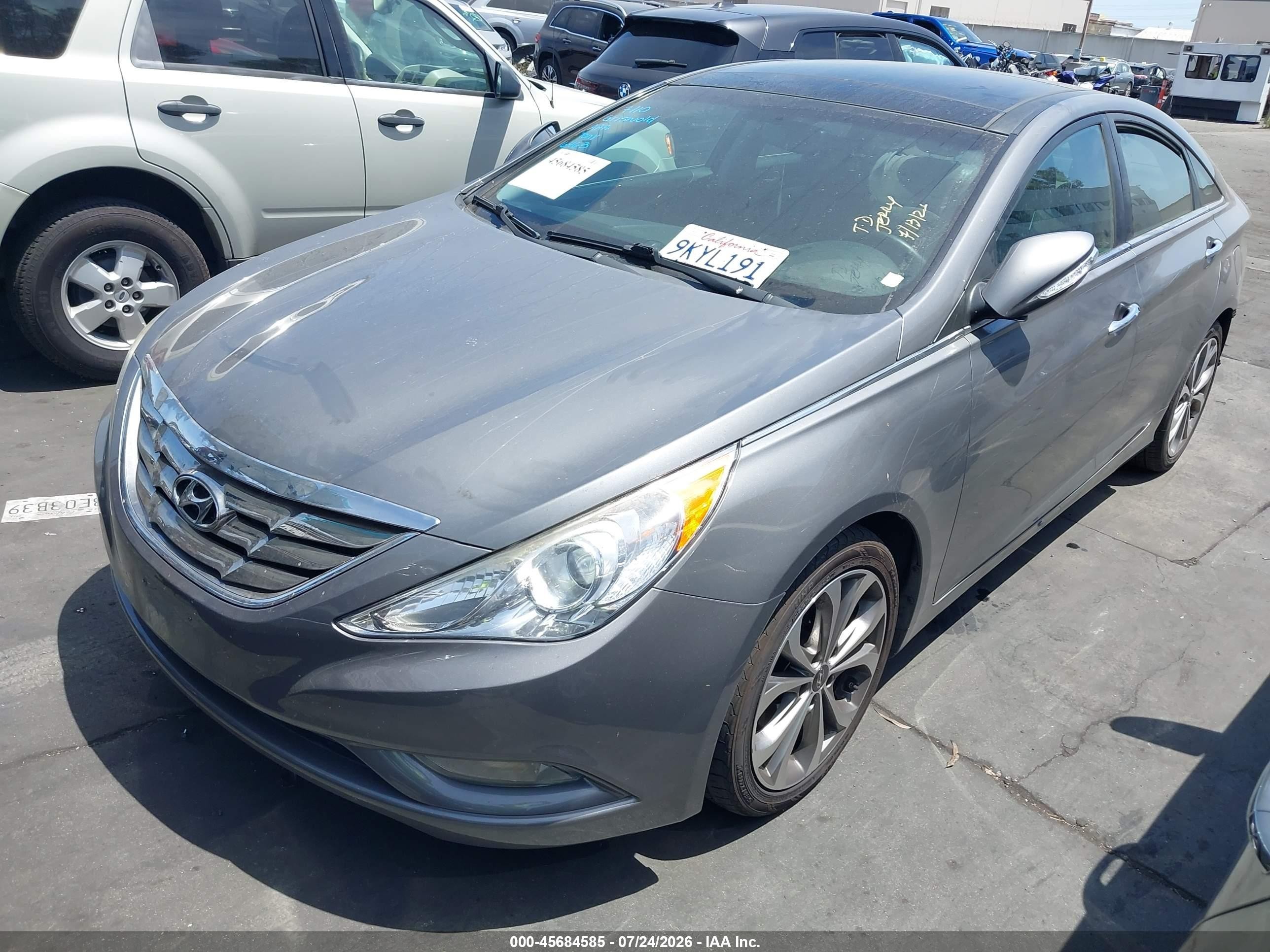 2013 Hyundai Sonata Limited 2.0t Silver vin: 5NPEC4AB0DH666482
