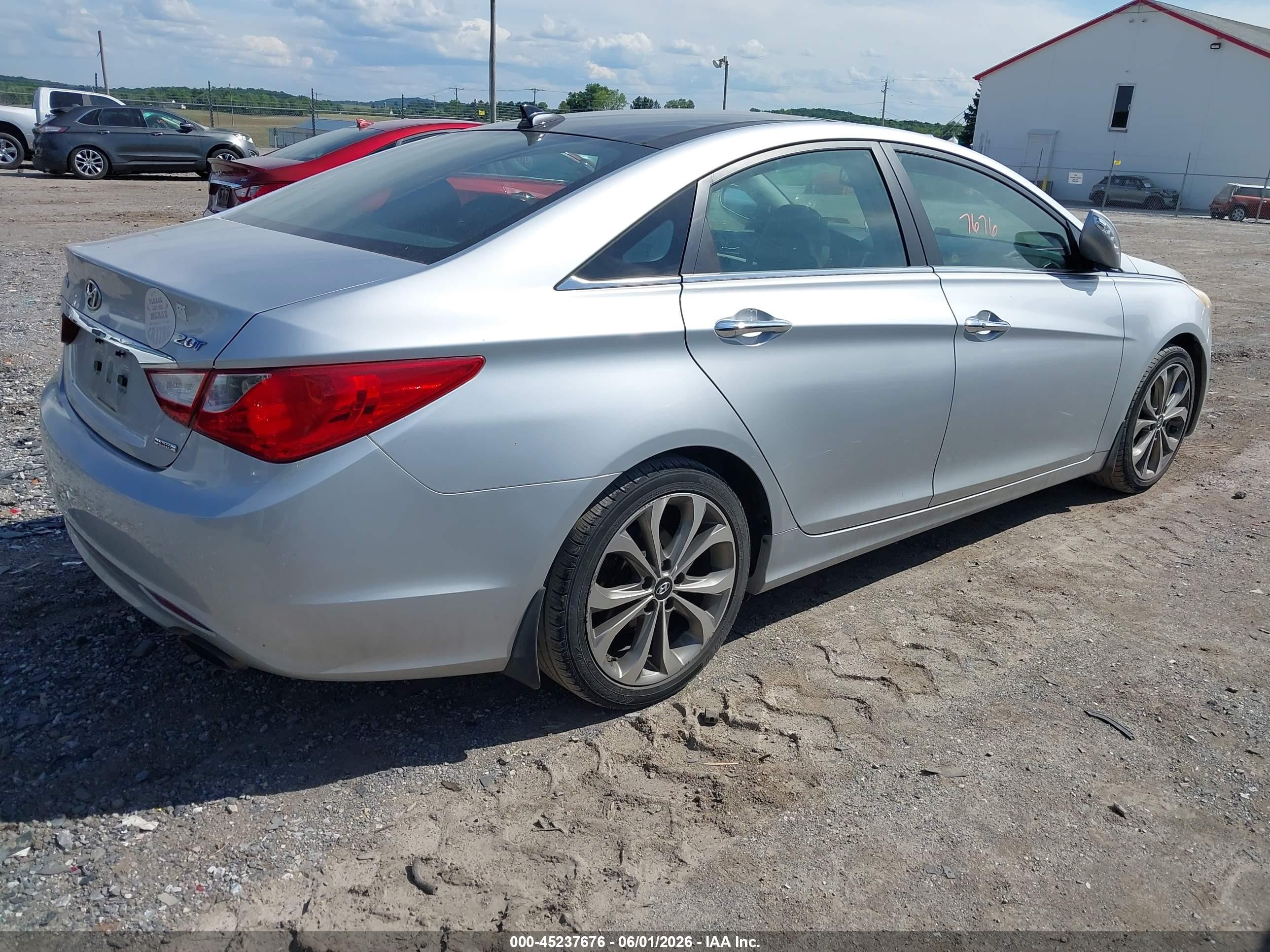 2013 Hyundai Sonata Limited 2.0t Silver vin: 5NPEC4AB0DH675652