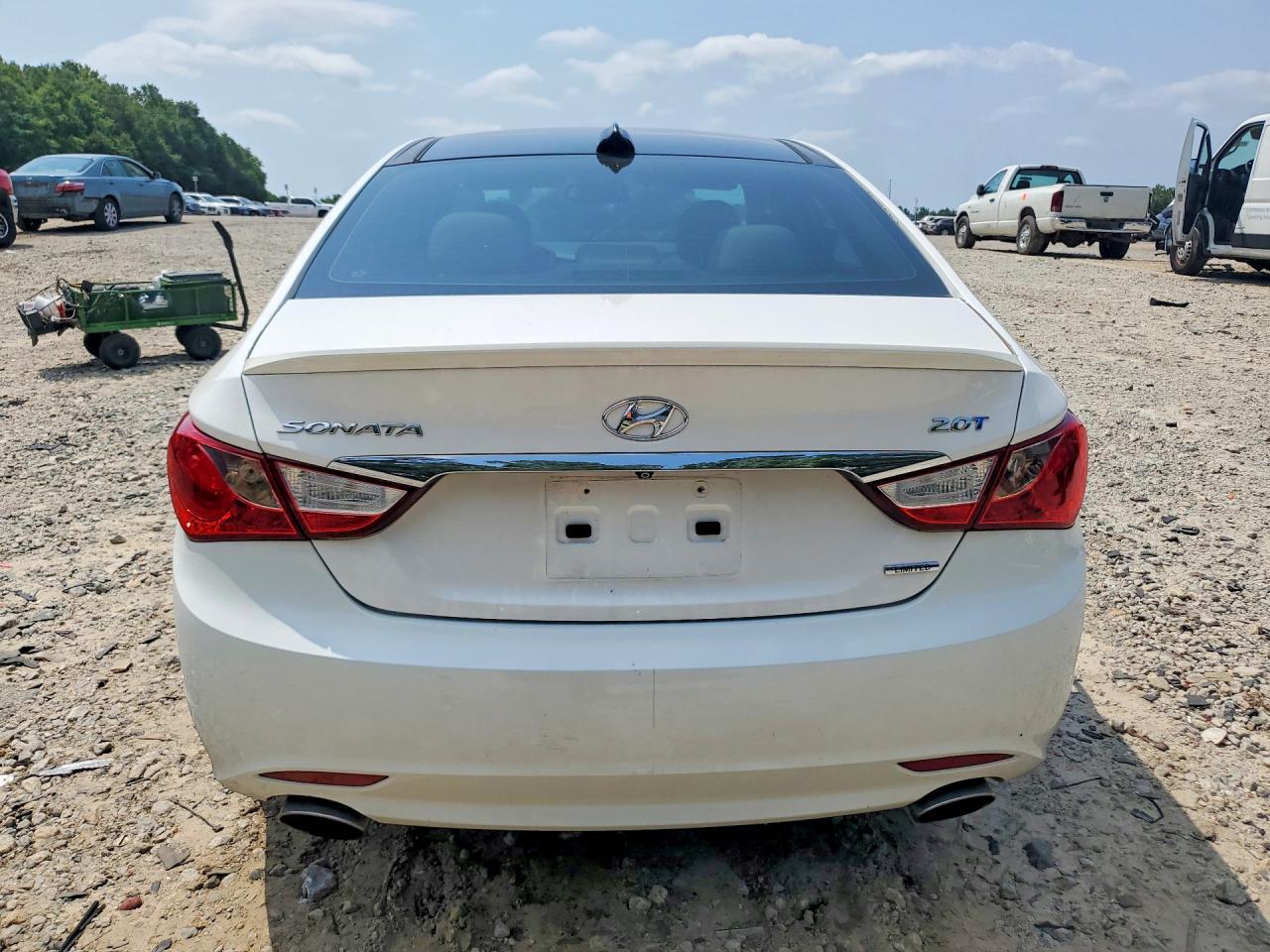 2013 Hyundai Sonata Limited 2.0t White vin: 5NPEC4AB0DH787884