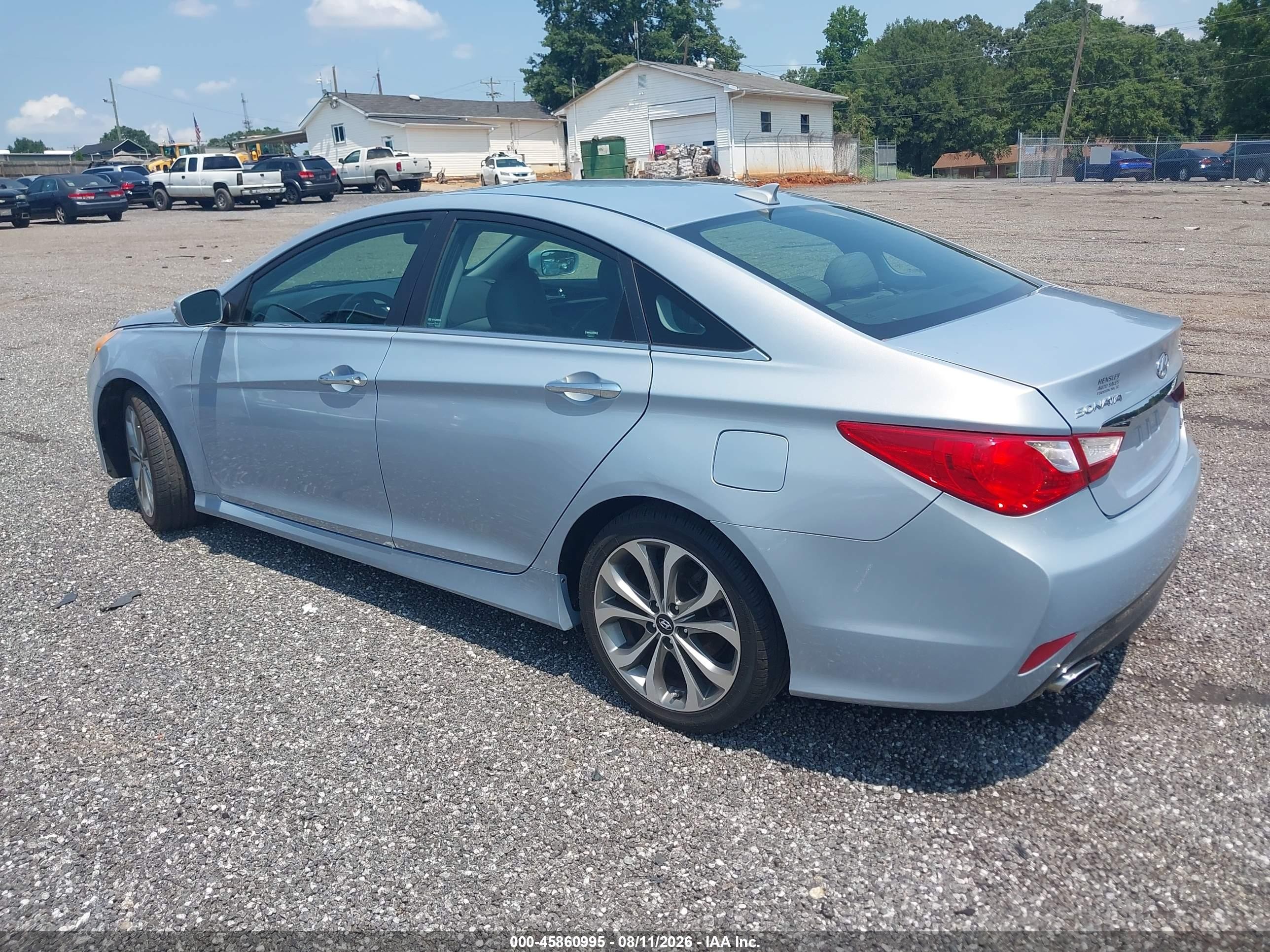 2014 Hyundai Sonata Limited 2.0t Light Blue vin: 5NPEC4AB0EH825485
